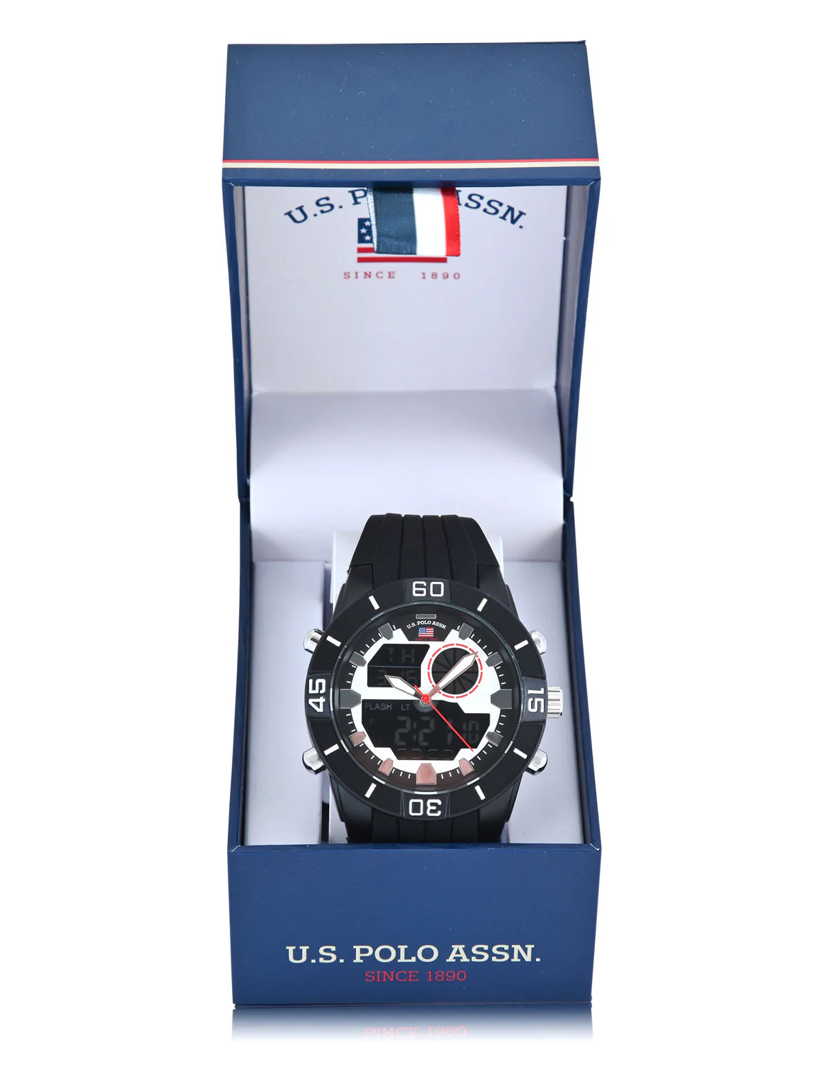 MENS BLACK STRAP ANA DIGI SPORT WATCH - Image 2