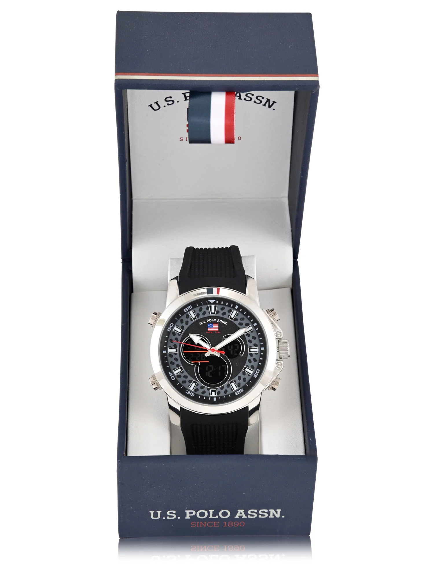 MENS BLACK STRAP ANADIGI WATCH - Image 2