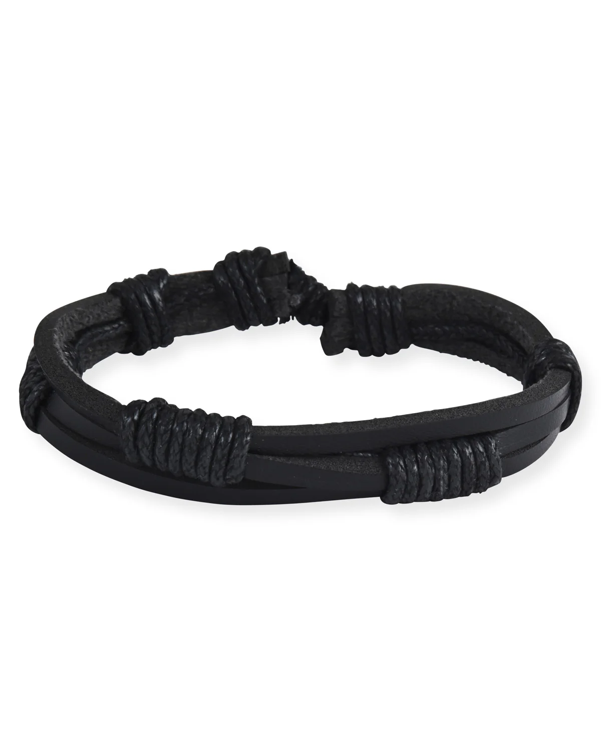 MENS BROWN STRAP WATCH AND BRACELETS SET - Image 6