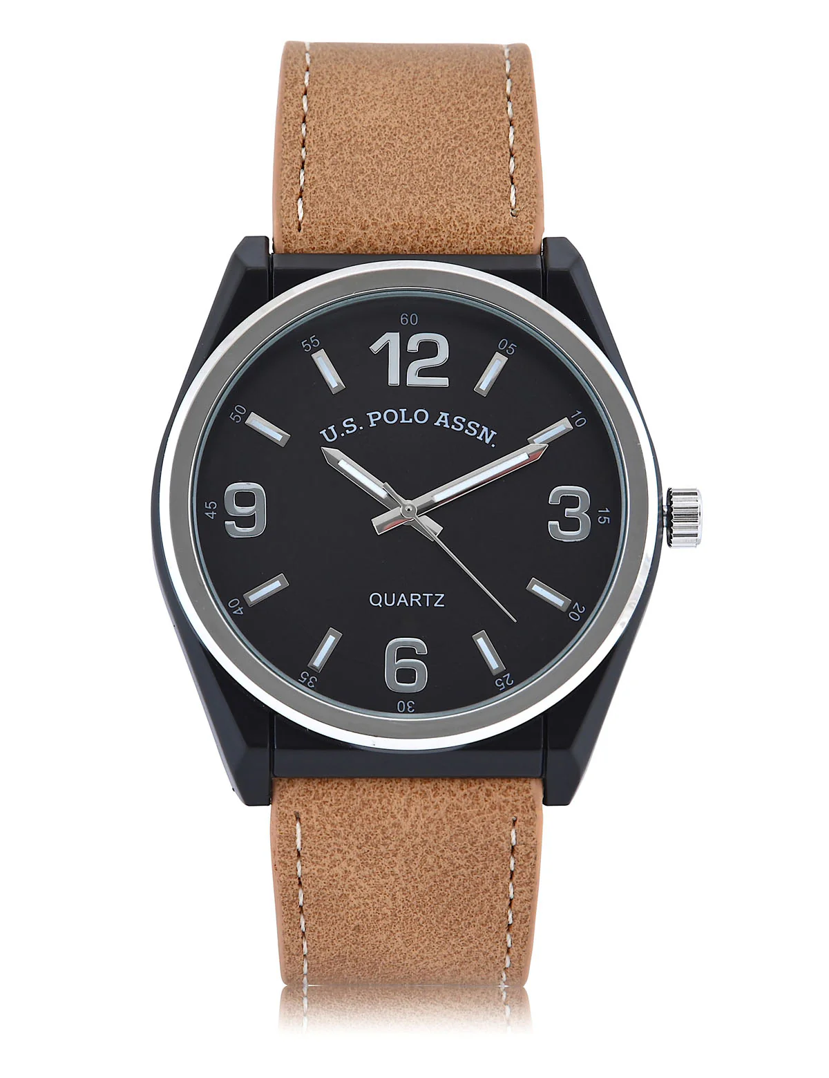 MENS CLASSIC BROWN STRAP WATCH - Image 3