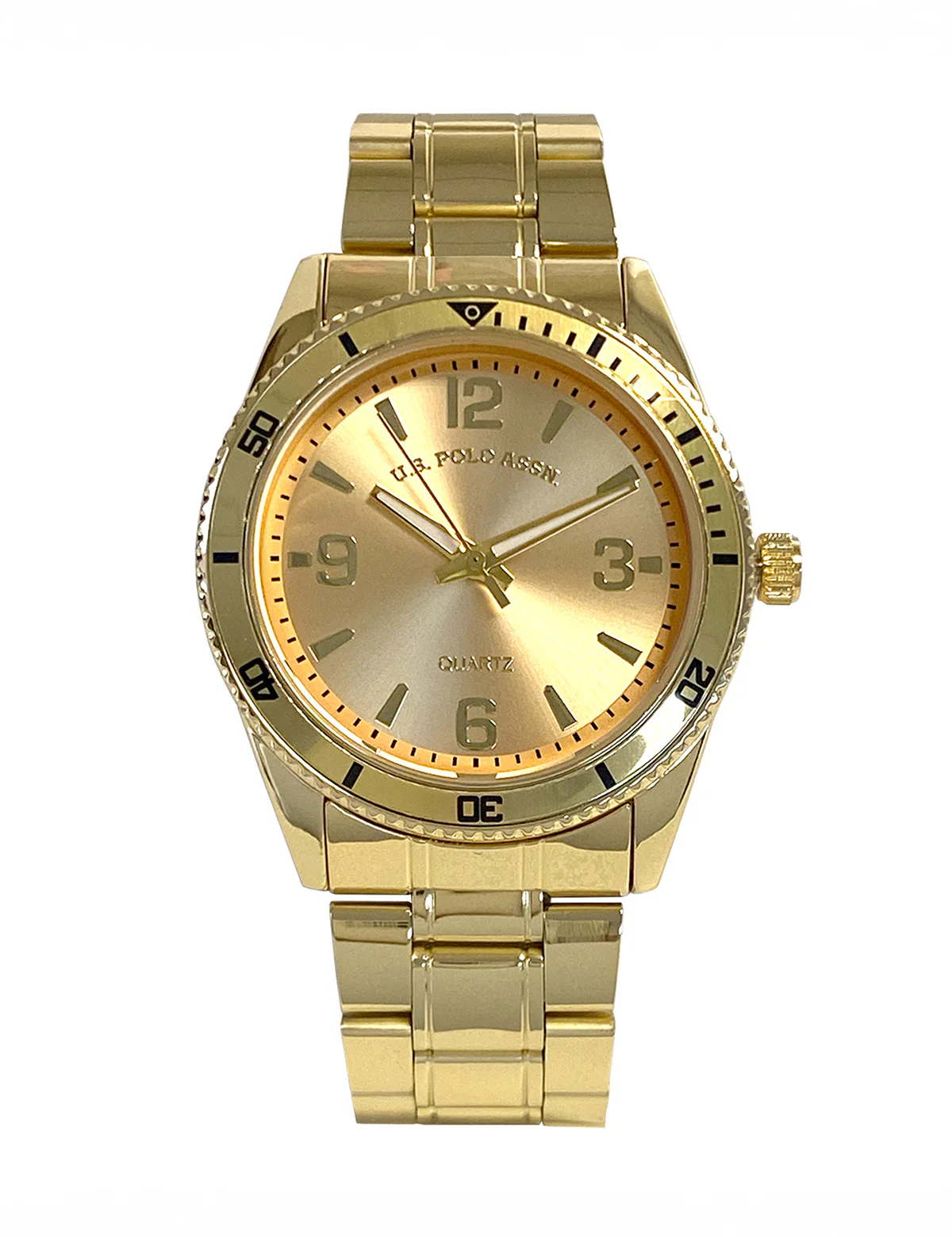 MENS GOLD LINK ANALOG WATCH - Image 5