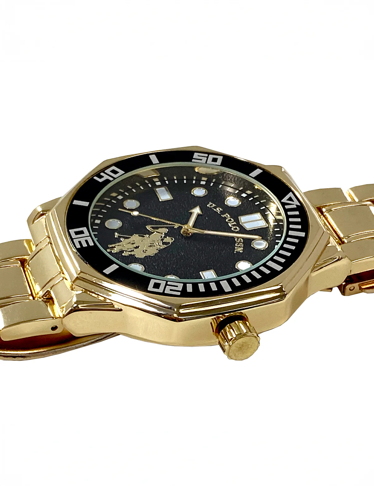 MENS GOLD LINK ANALOG WATCH - Image 3