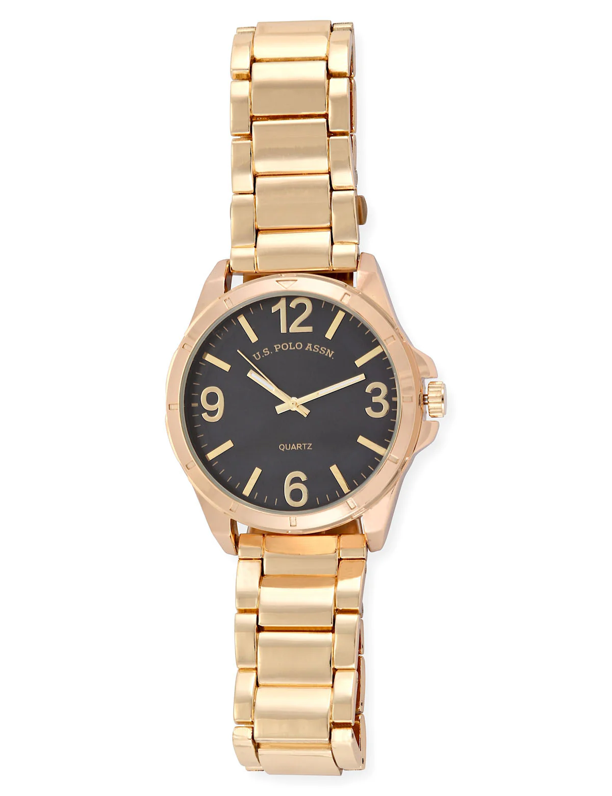 MENS GOLD LINK BRACELET WATCH - Image 4