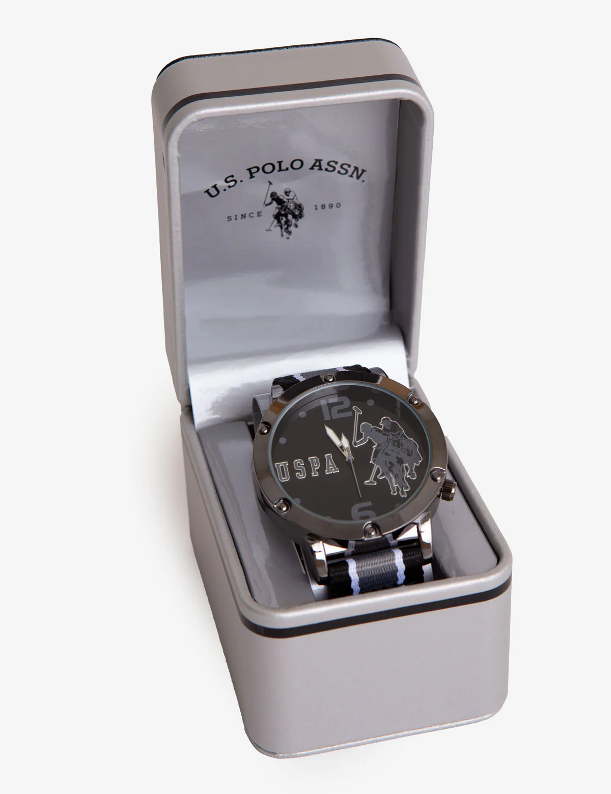 MEN'S LOGO STRIPE STRAP WATCH - Image 2