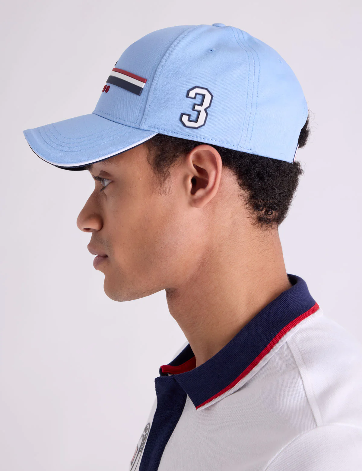 MENS RUBBER SIGNATURE STRIPE HAT - Image 3