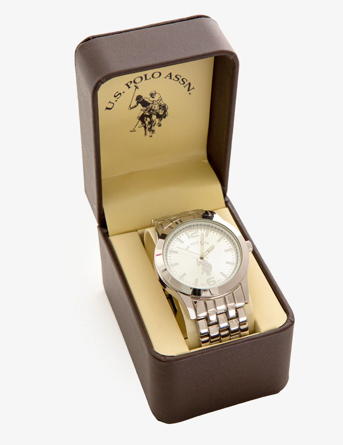 MEN'S SILVERTONE BRACELET AND DIAL WATCH - Image 2