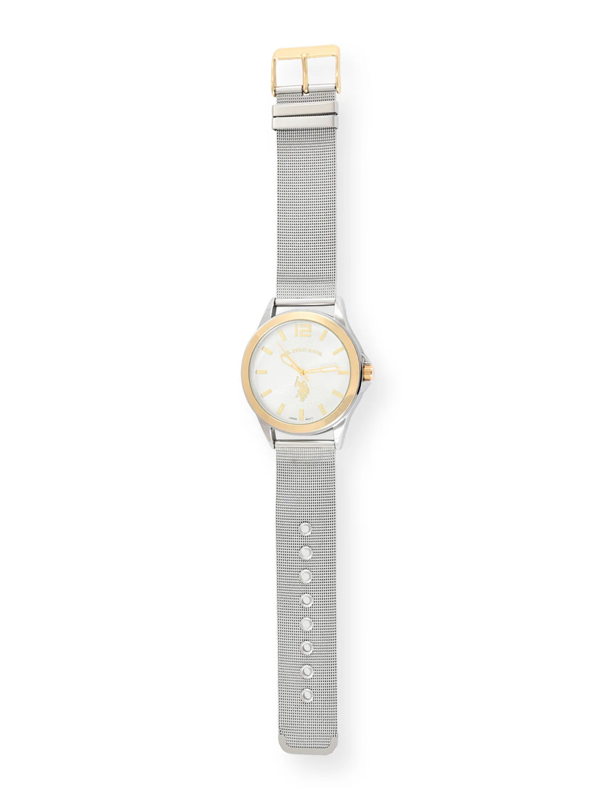 MEN'S TWO TONE MESH AND BRACELET WATCH SET - Image 8