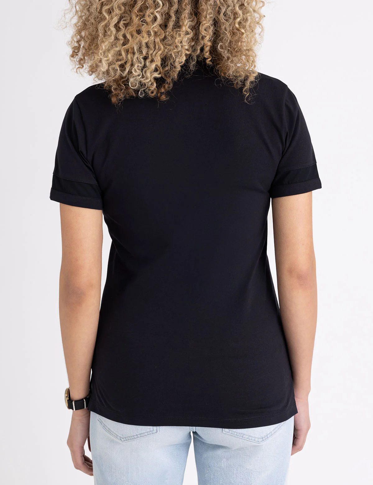 MESH PANEL ZIP UP POLO SHIRT - Image 12