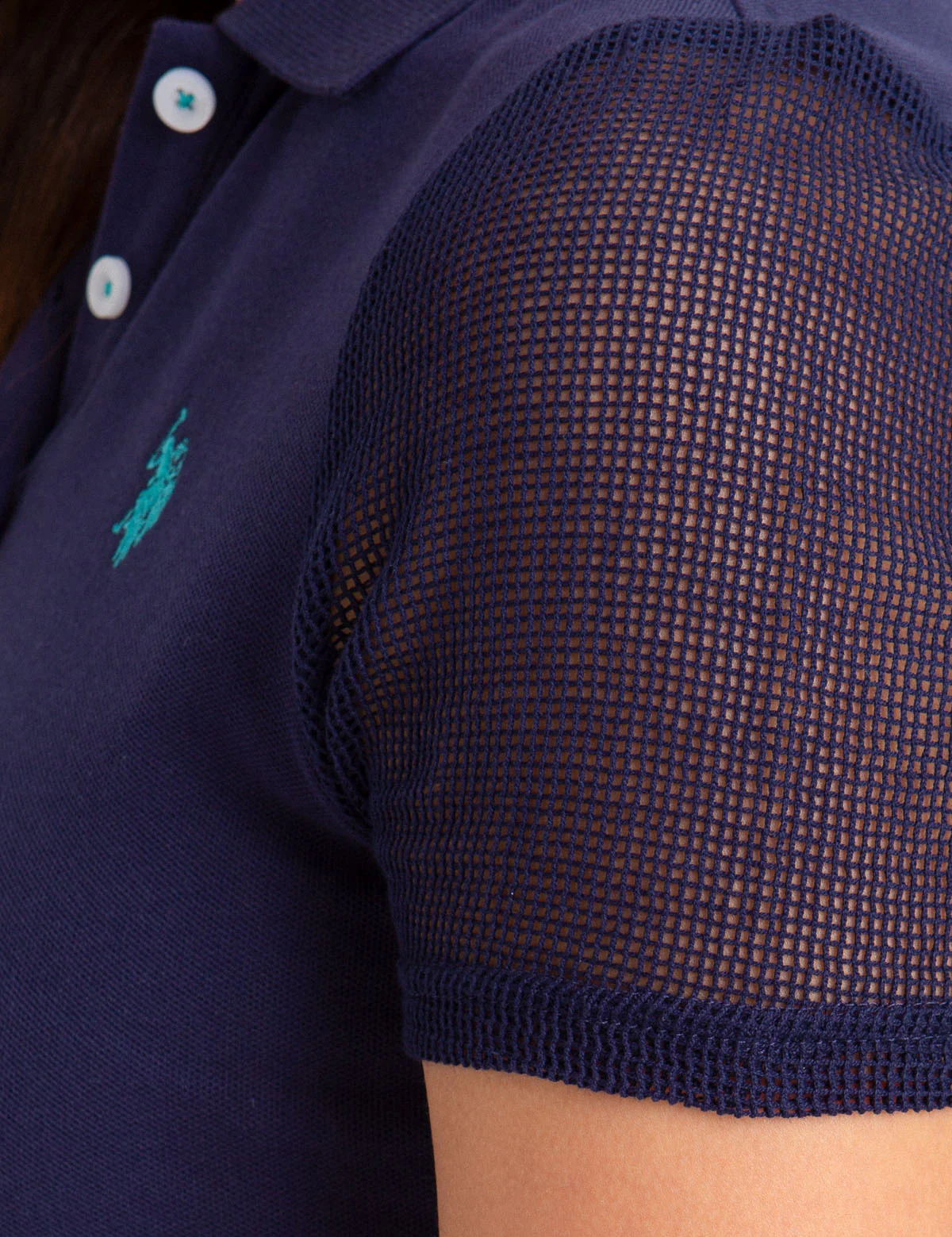 MESH SLEEVE POLO SHIRT - Image 5