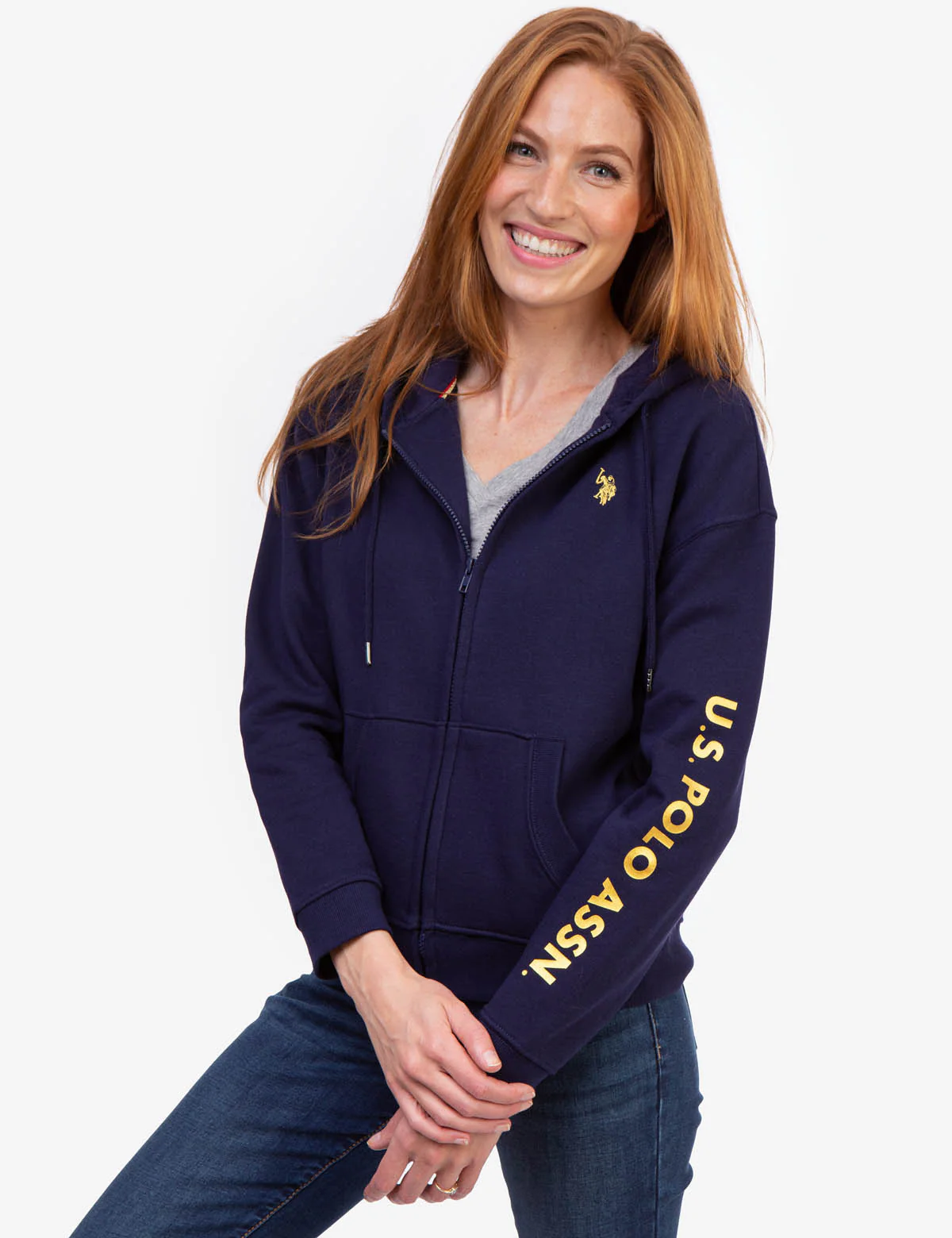 METALLIC LOGO ZIP UP HOODIE - Image 16