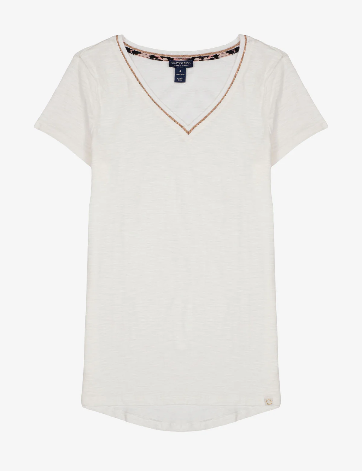 METALLIC TRIM V-NECK - Image 2
