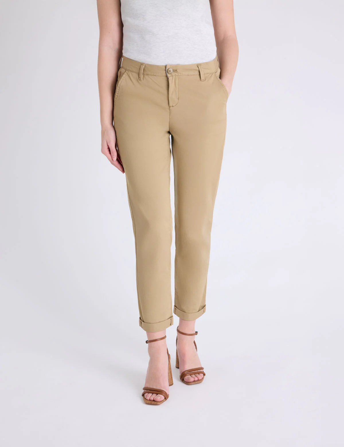 MID RISE CHINO PANTS - Image 9
