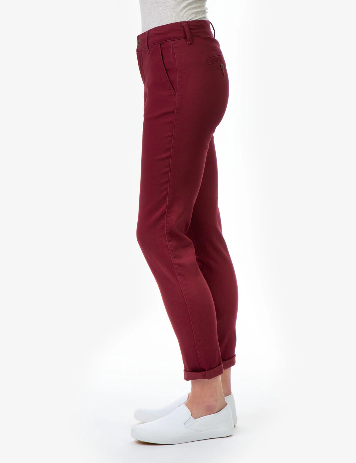 MID RISE SLIM CHINO PANTS - Image 2
