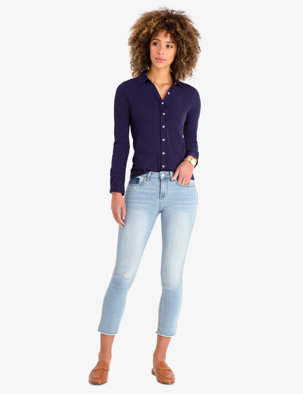 MID RISE SLIM FIT SKINNY CROP JEANS - Image 2