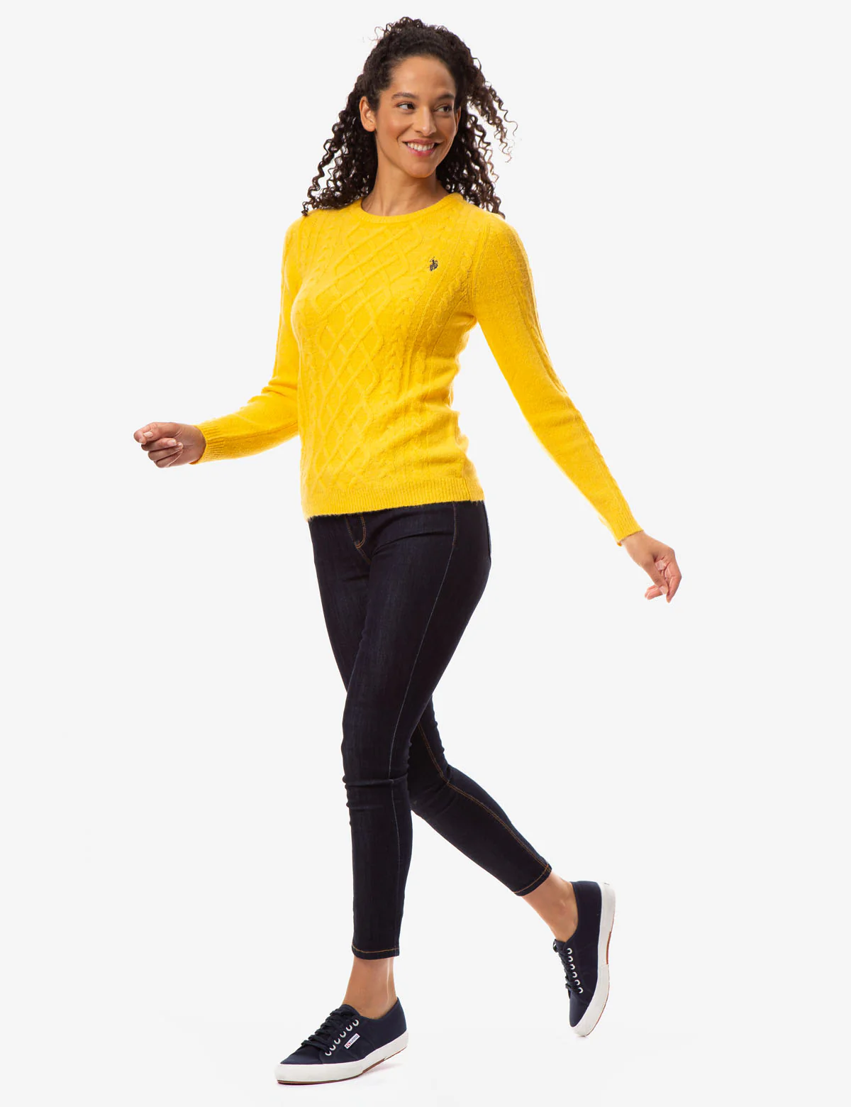 MIXED CABLE CREW NECK SWEATER - Image 13
