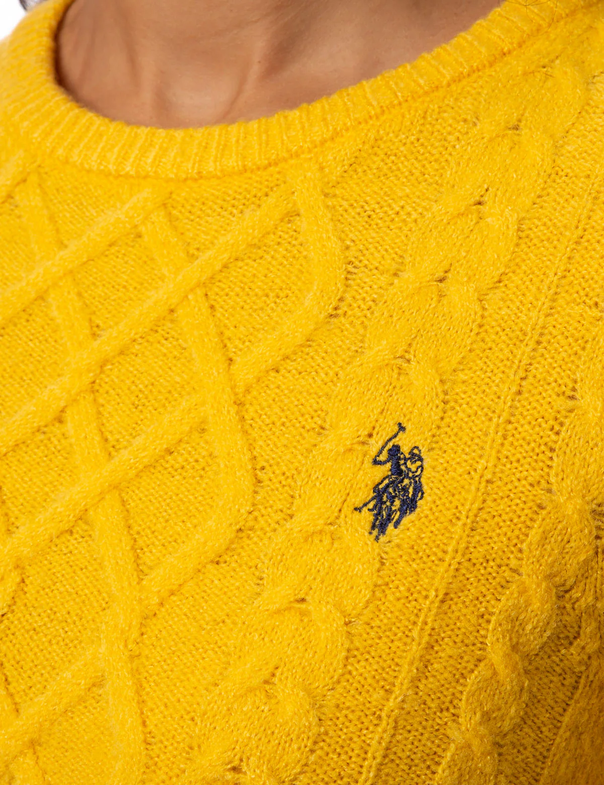 MIXED CABLE CREW NECK SWEATER - Image 15