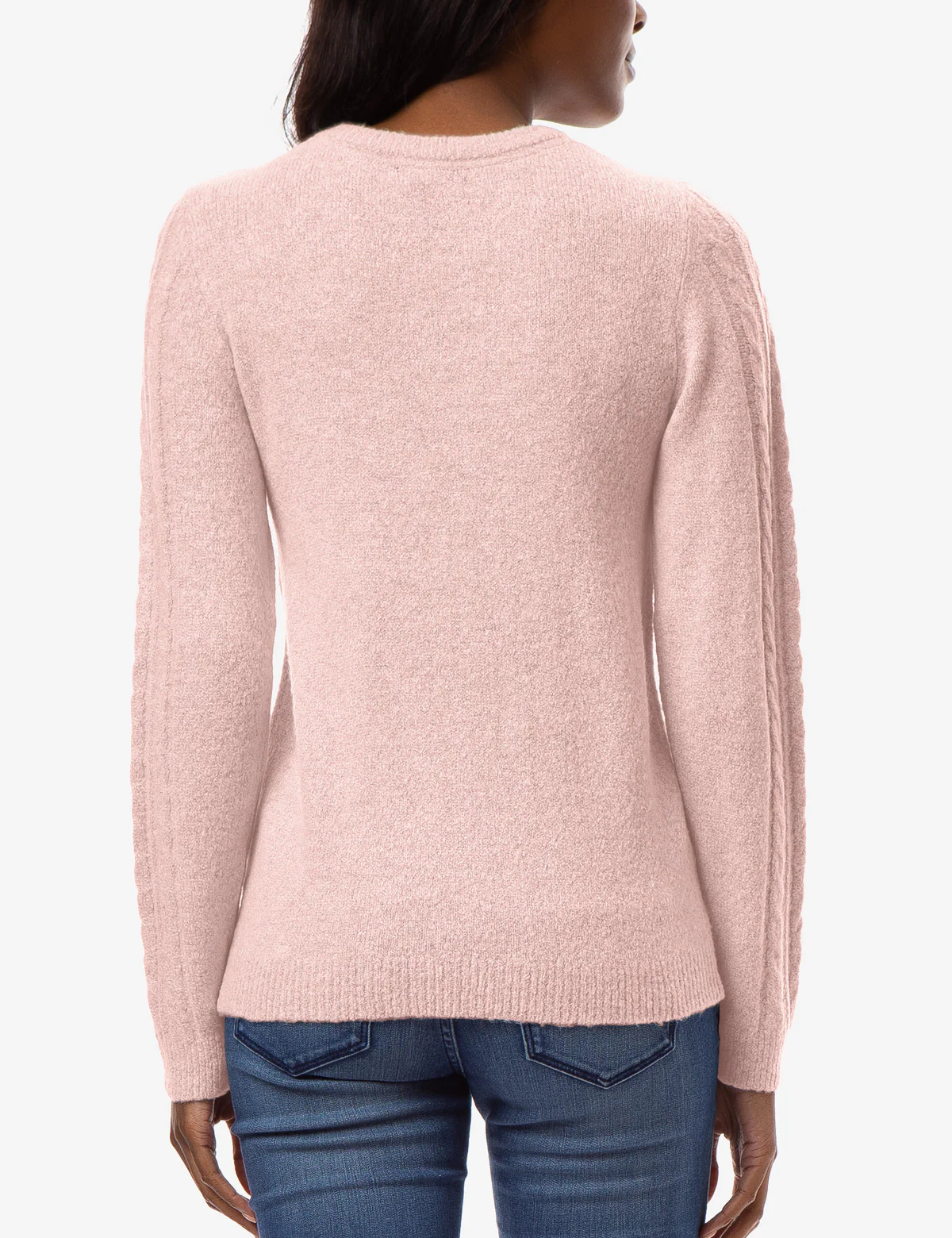 MIXED CABLE CREW NECK SWEATER - Image 18