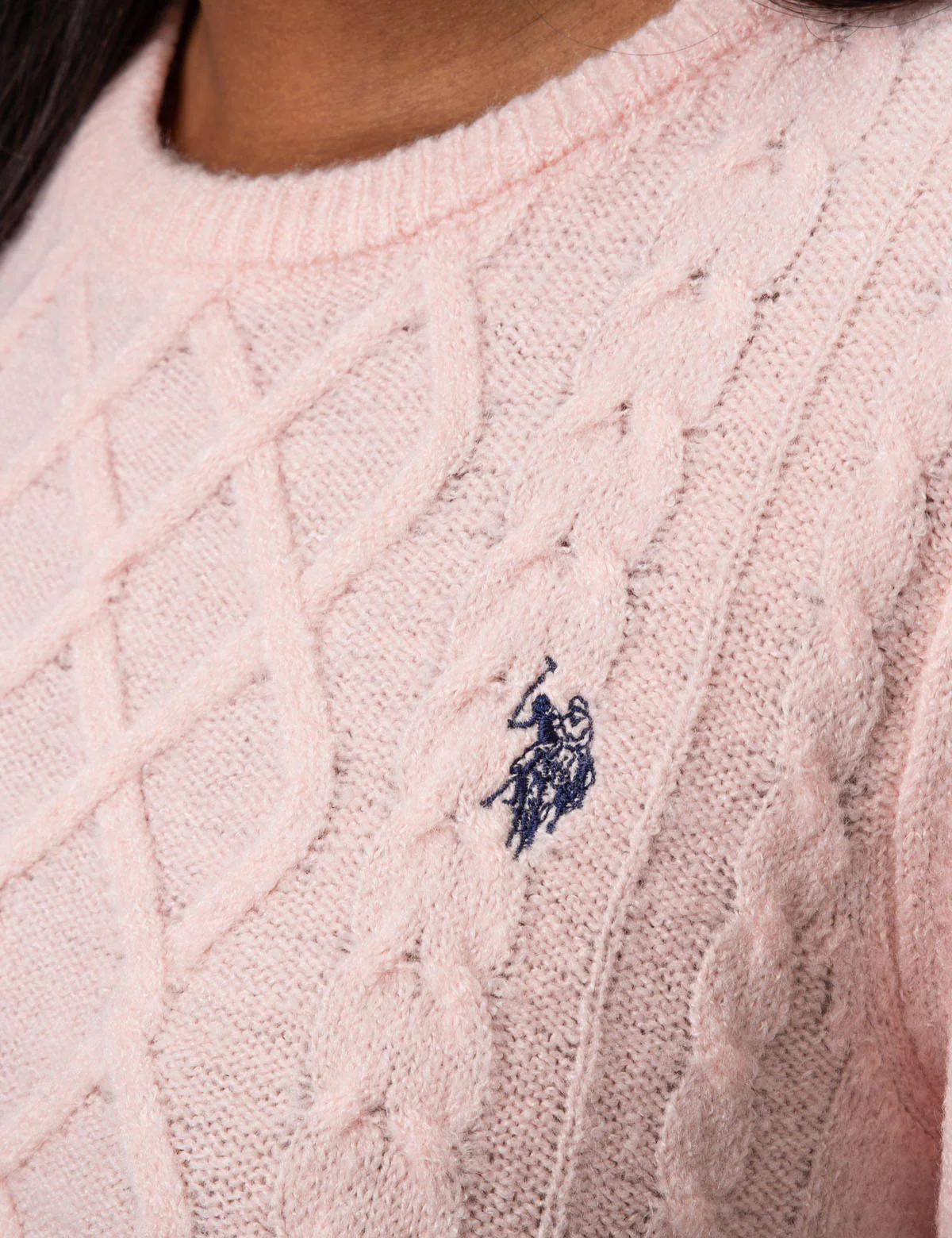 MIXED CABLE CREW NECK SWEATER - Image 19