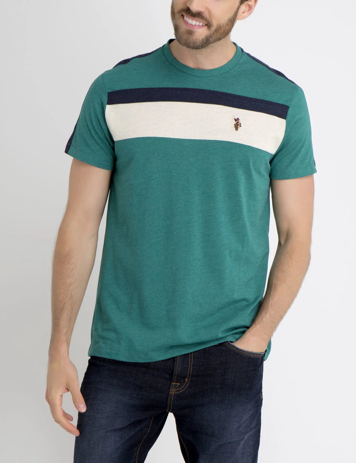 MULTI CHEST STRIPED T-SHIRT - Image 5