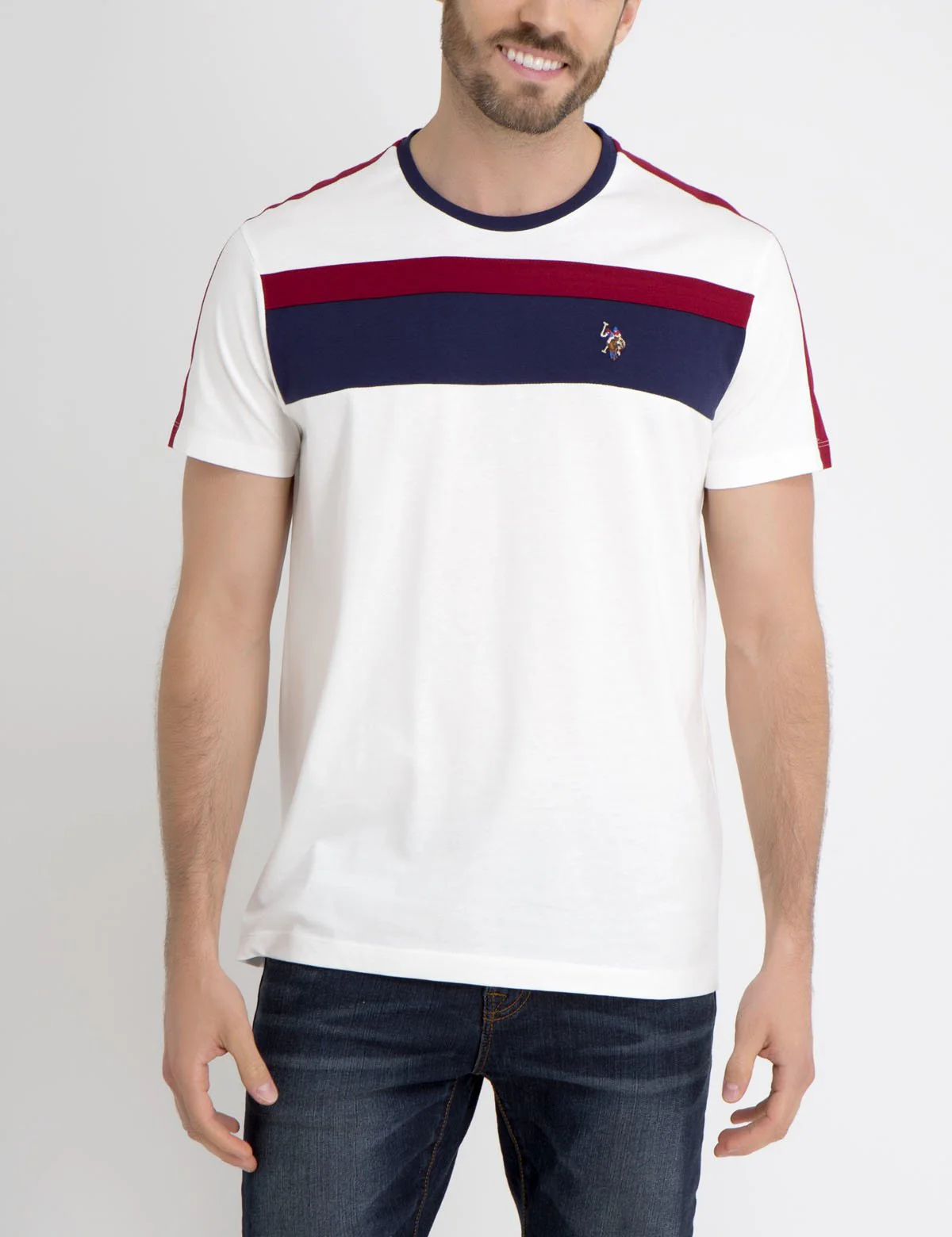 MULTI CHEST STRIPED T-SHIRT - Image 7