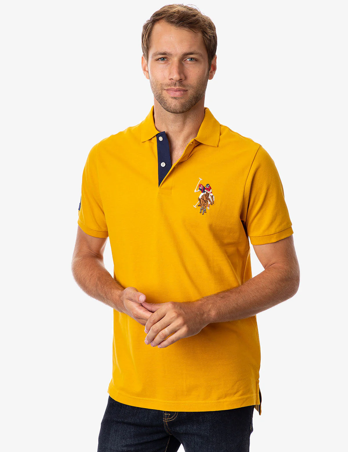 MULTI COLOR BIG LOGO POLO SHIRT