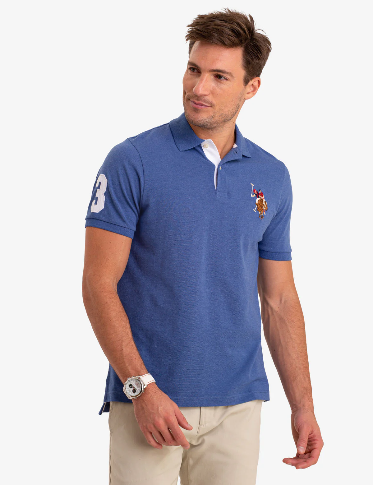 MULTI COLOR BIG LOGO POLO SHIRT