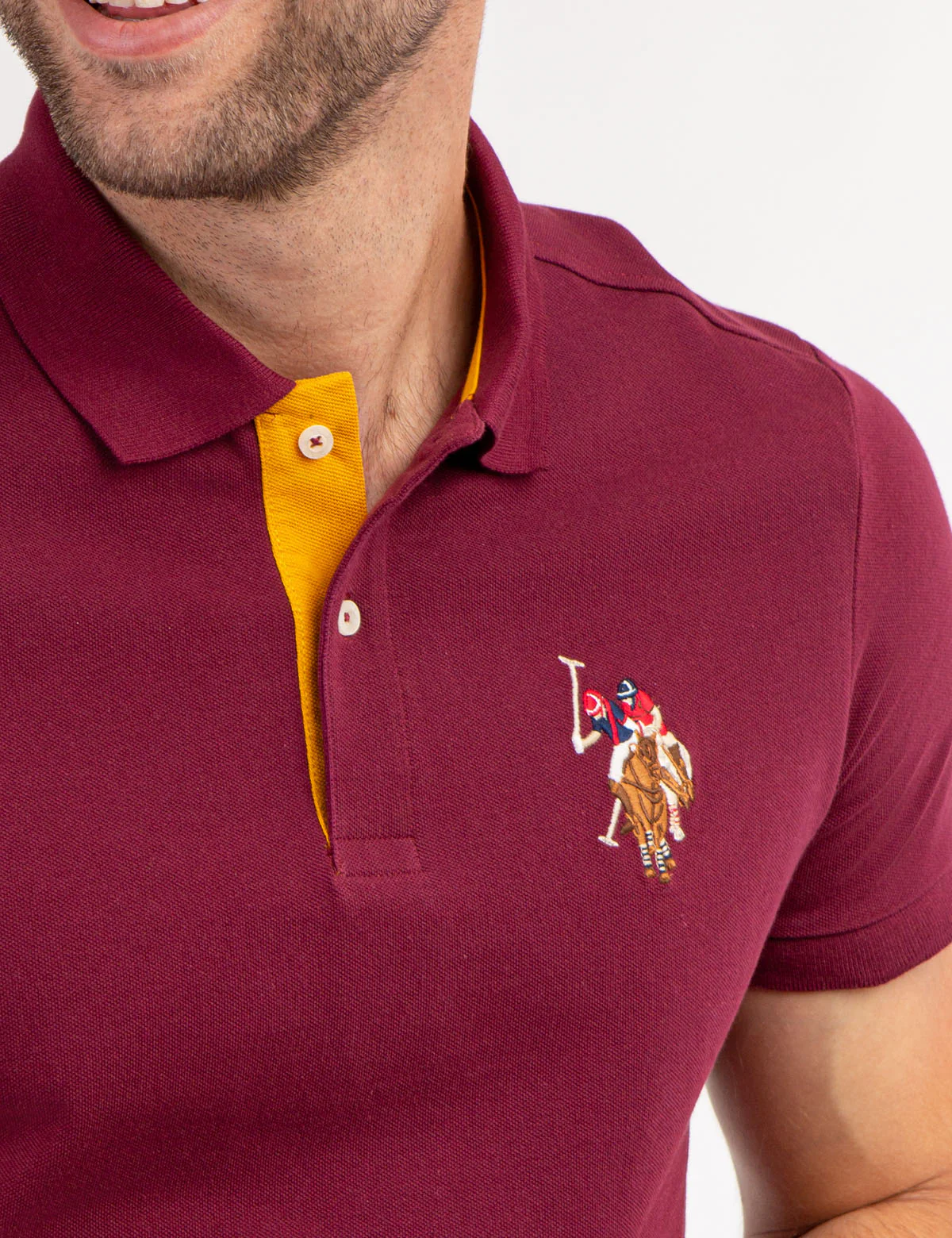 MULTI COLOR BIG LOGO SOLID POLO SHIRT - Image 17