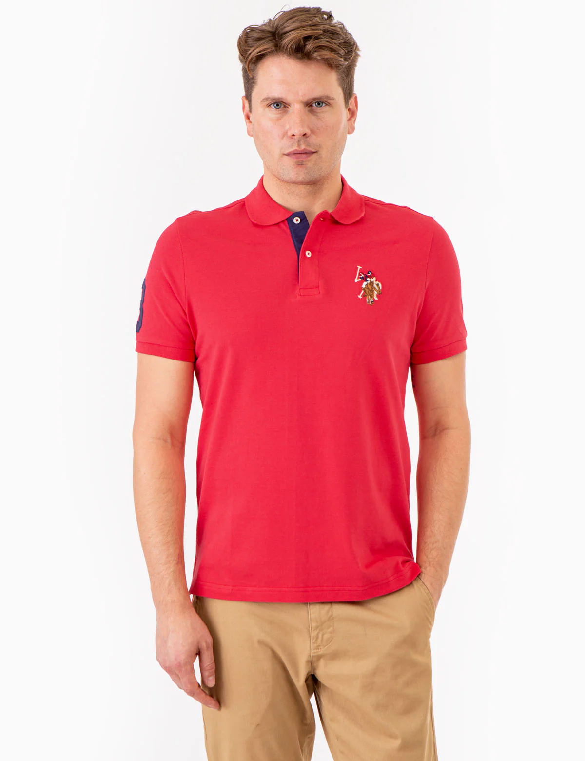 MULTI COLOR BIG LOGO SOLID POLO SHIRT - Image 30