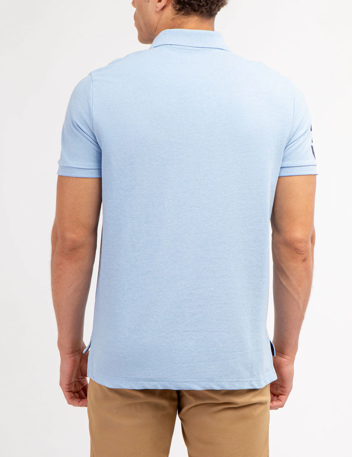 MULTI COLOR BIG LOGO SOLID POLO SHIRT - Image 8