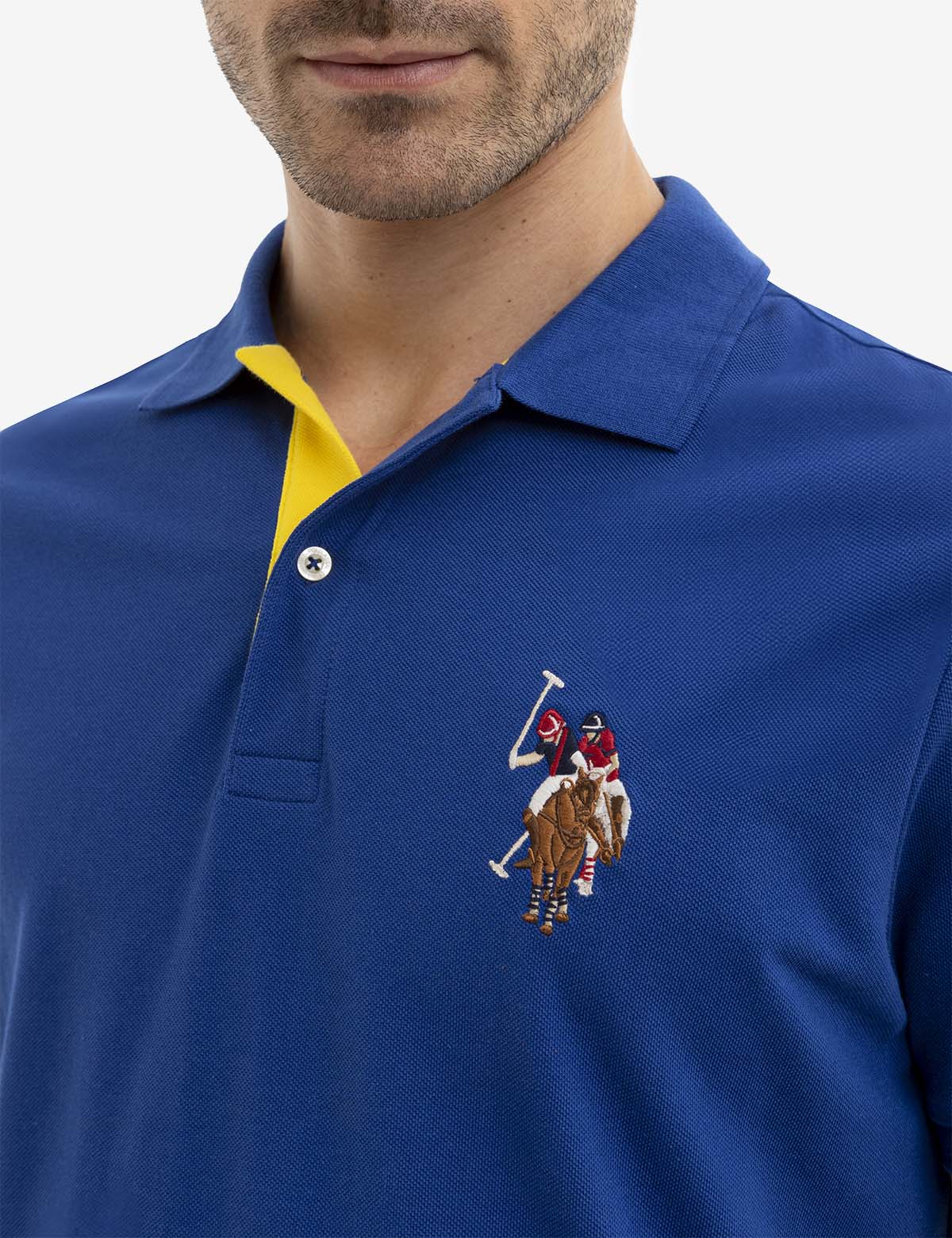 MULTI COLOR BIG LOGO SOLID POLO SHIRT - Image 11