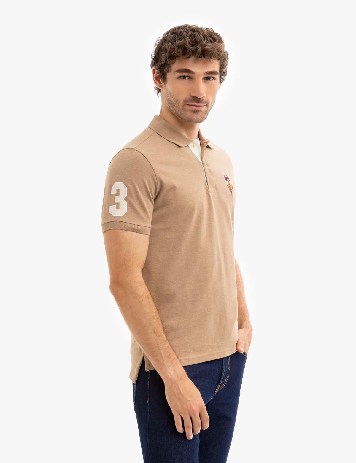 MULTI COLOR BIG LOGO SOLID POLO SHIRT - Image 16