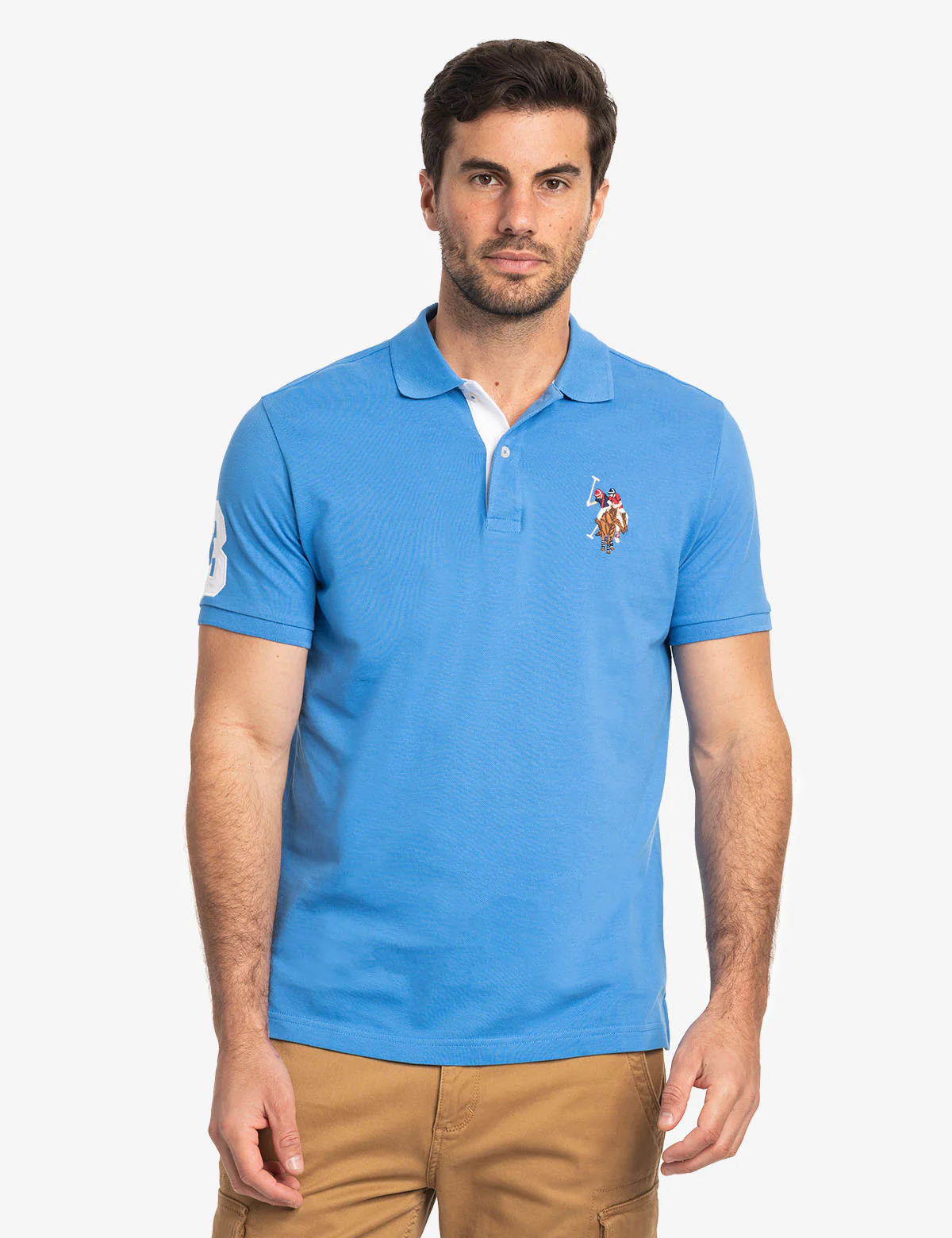 MULTI COLOR BIG LOGO SOLID POLO SHIRT - Image 12