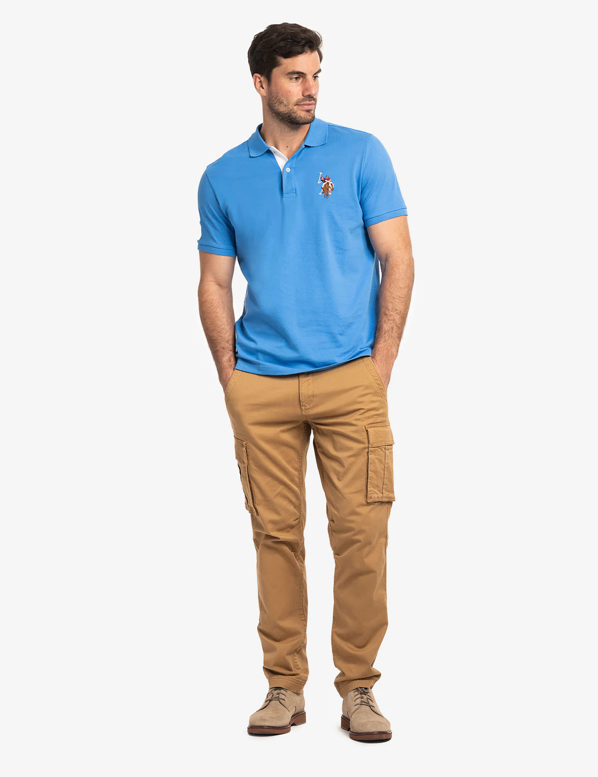 MULTI COLOR BIG LOGO SOLID POLO SHIRT - Image 13
