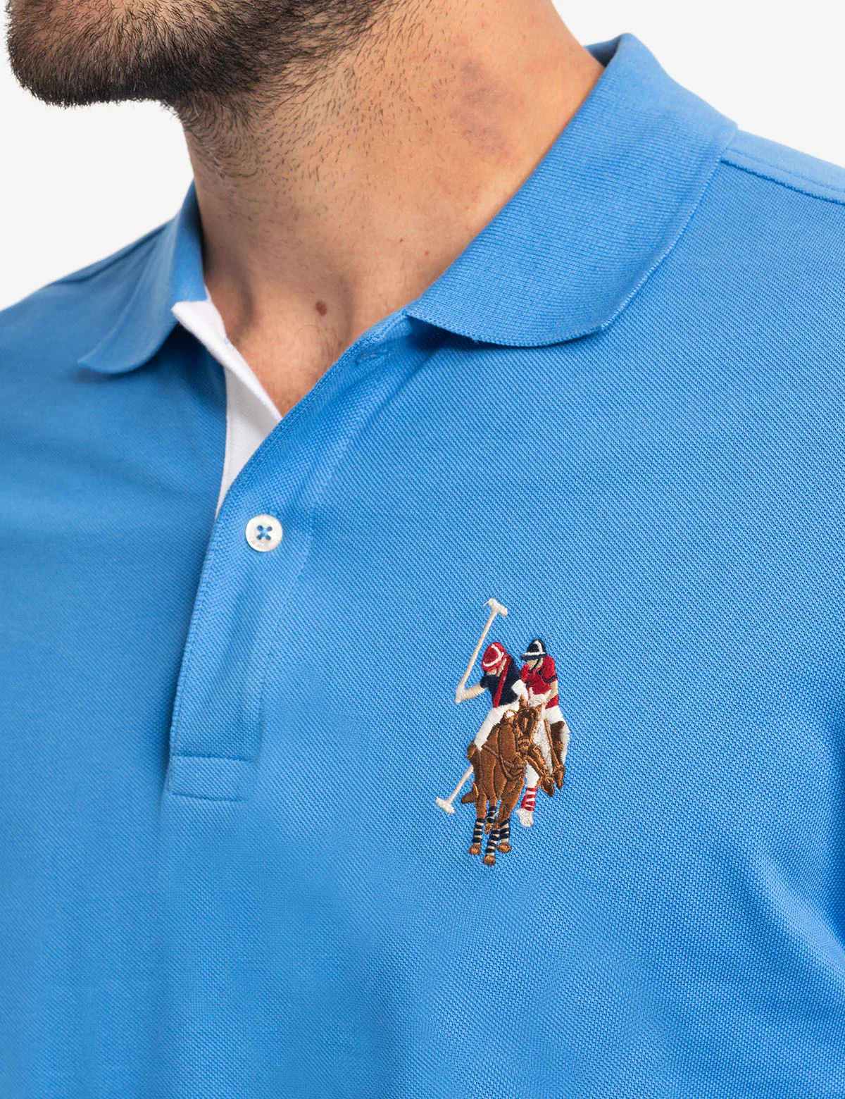 MULTI COLOR BIG LOGO SOLID POLO SHIRT - Image 14