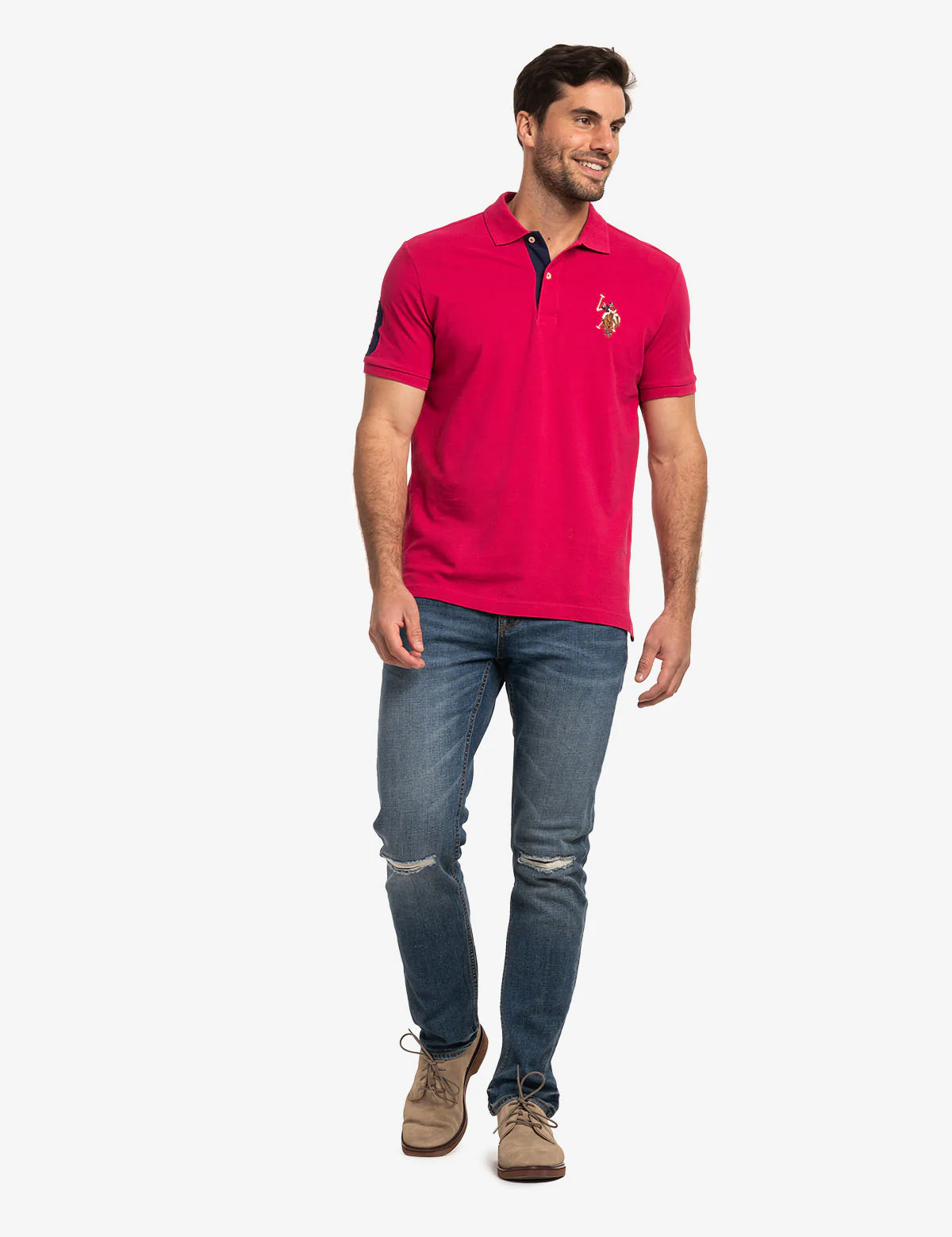 MULTI COLOR BIG LOGO SOLID POLO SHIRT - Image 17