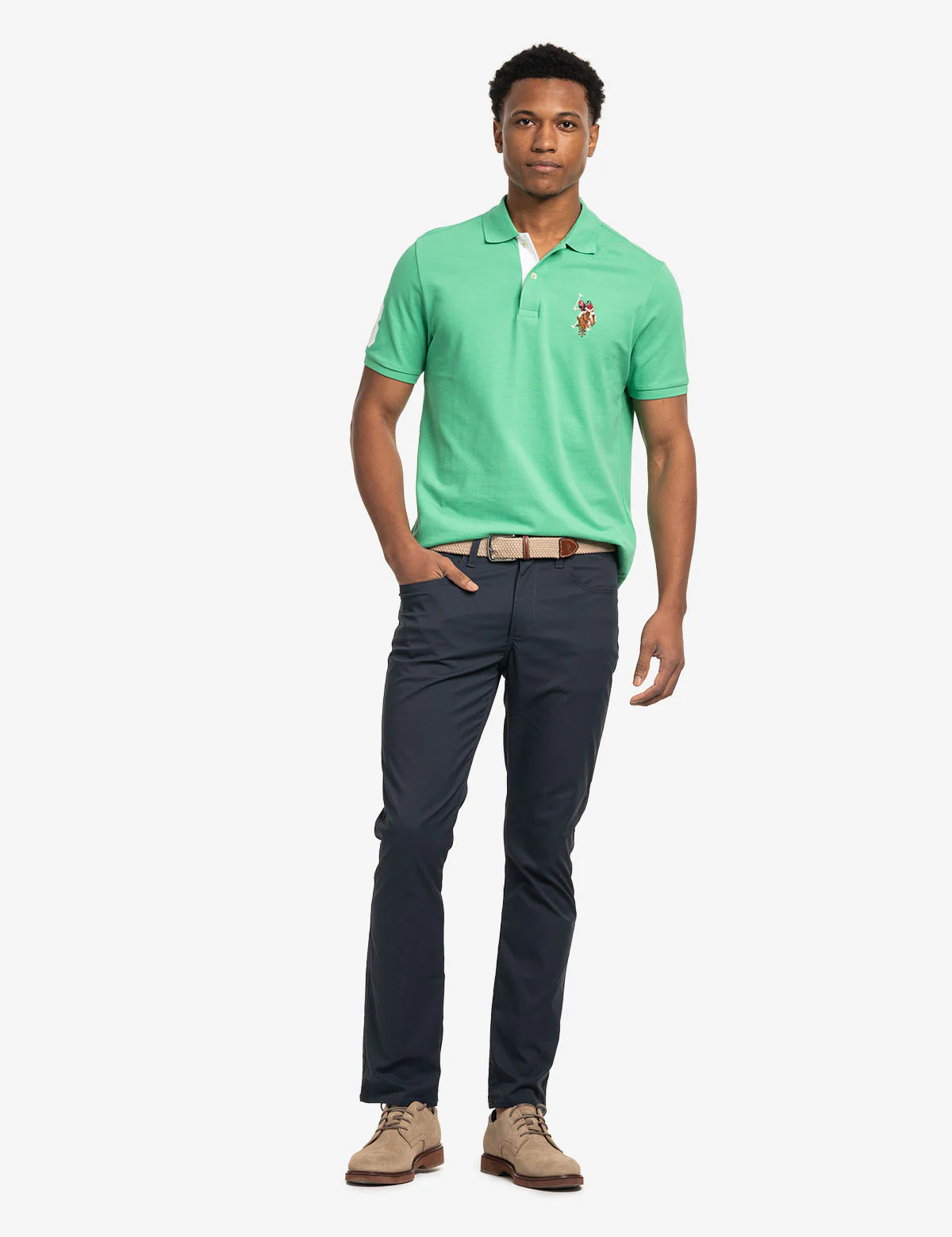 MULTI COLOR BIG LOGO SOLID POLO SHIRT - Image 21