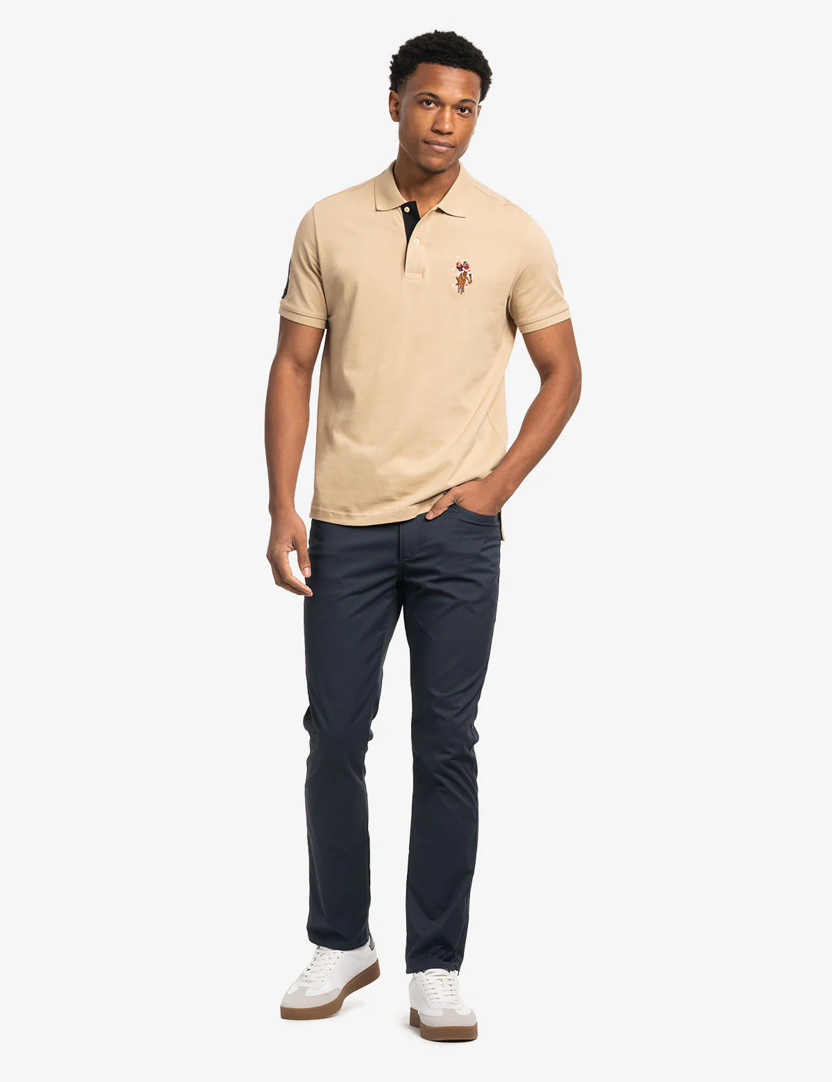 MULTI COLOR BIG LOGO SOLID POLO SHIRT - Image 27