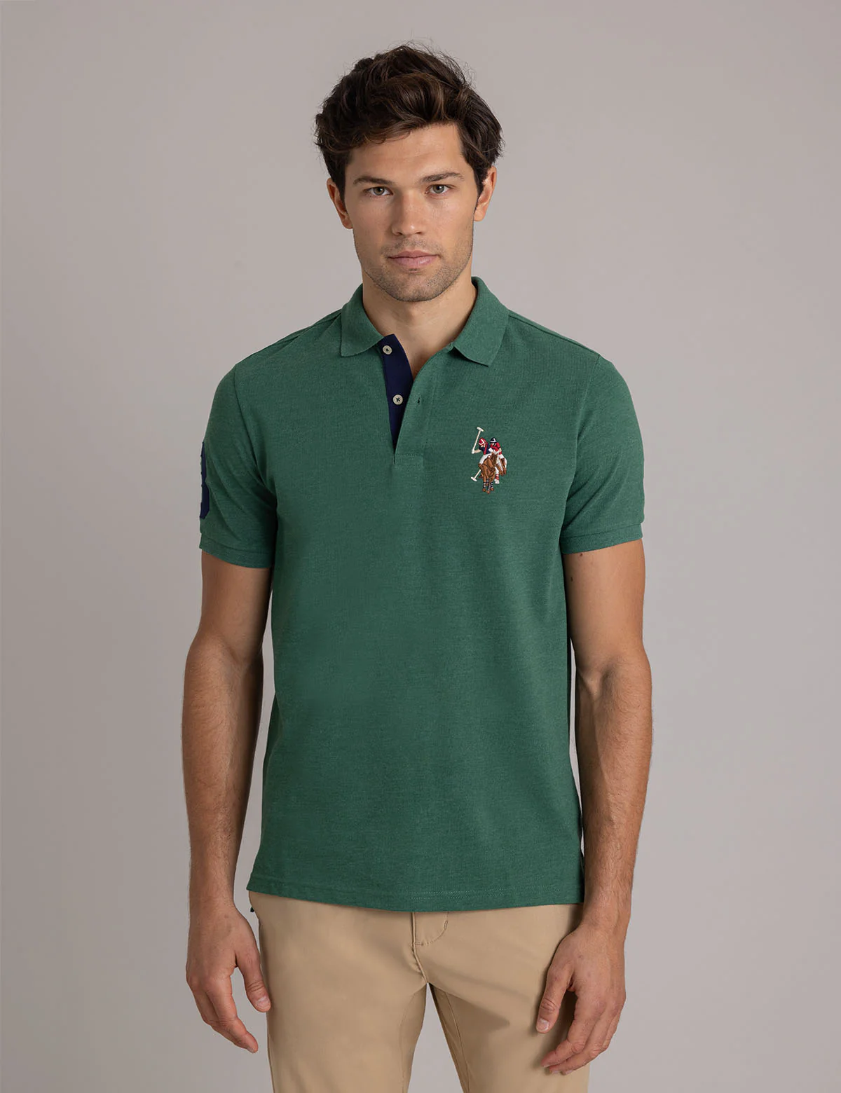 MULTI COLOR BIG LOGO SOLID POLO SHIRT - Image 31