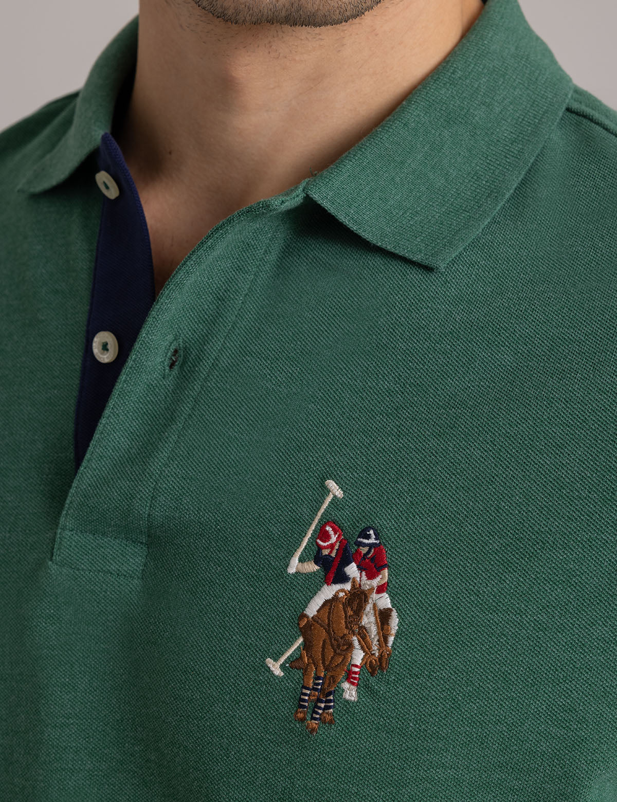 MULTI COLOR BIG LOGO SOLID POLO SHIRT - Image 34