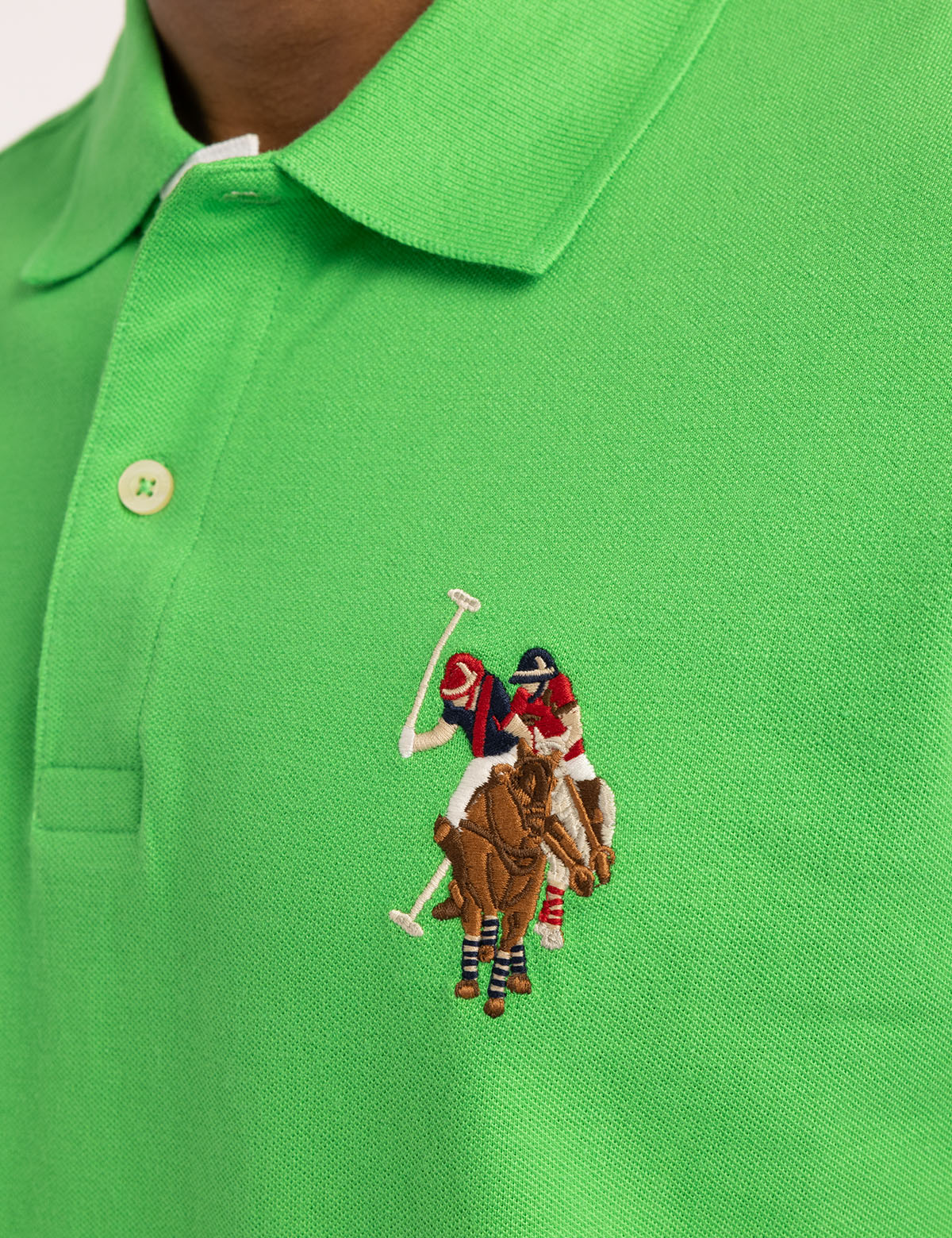 MULTI COLOR BIG LOGO SOLID POLO SHIRT - Image 16
