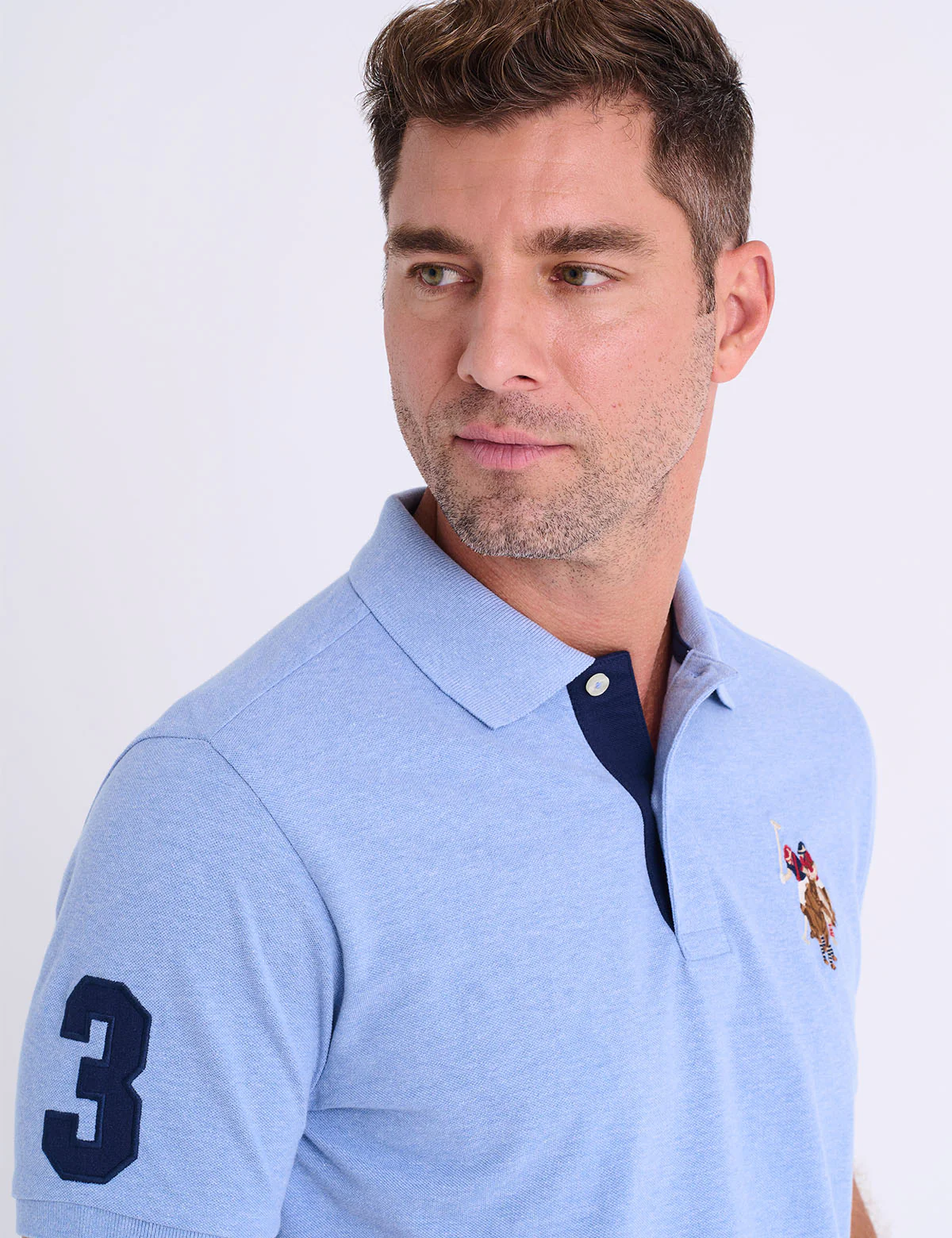 MULTI COLOR BIG LOGO SOLID POLO SHIRT - Image 10