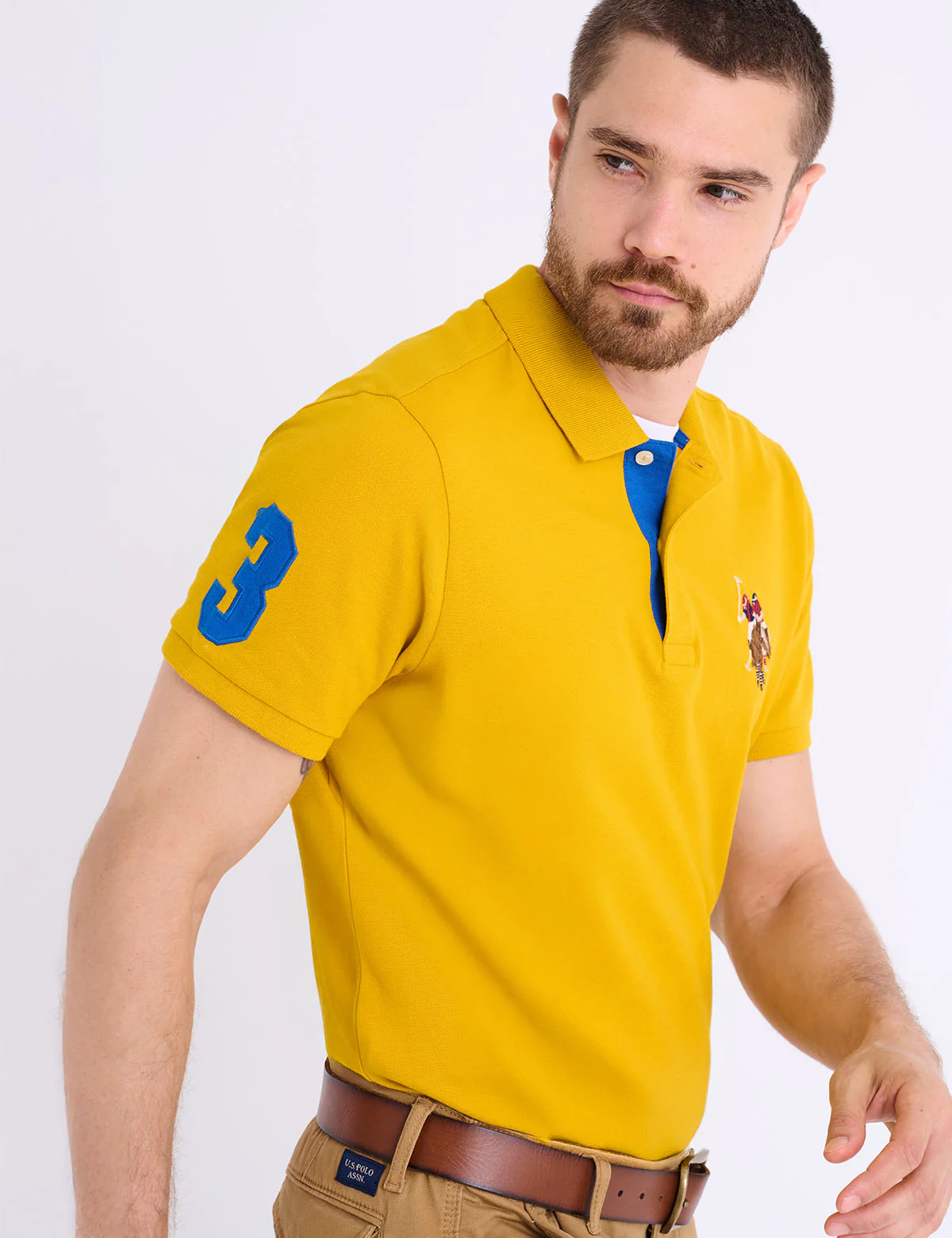 MULTI COLOR BIG LOGO SOLID POLO SHIRT - Image 14