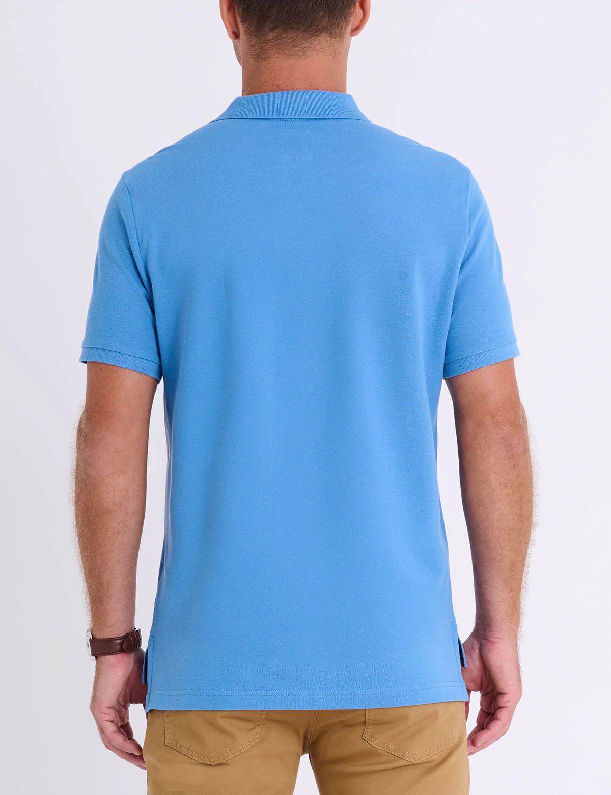MULTI COLOR BIG LOGO SOLID POLO SHIRT - Image 3