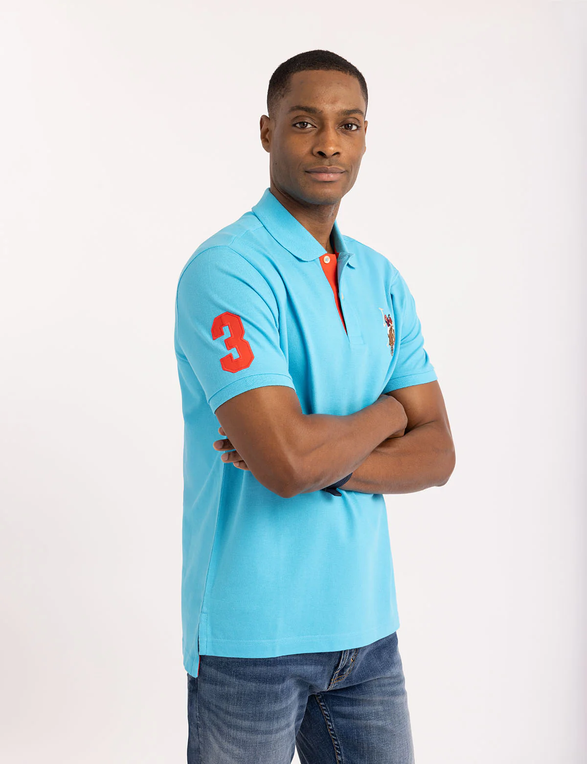 MULTI COLOR BIG LOGO SOLID POLO SHIRT - Image 22