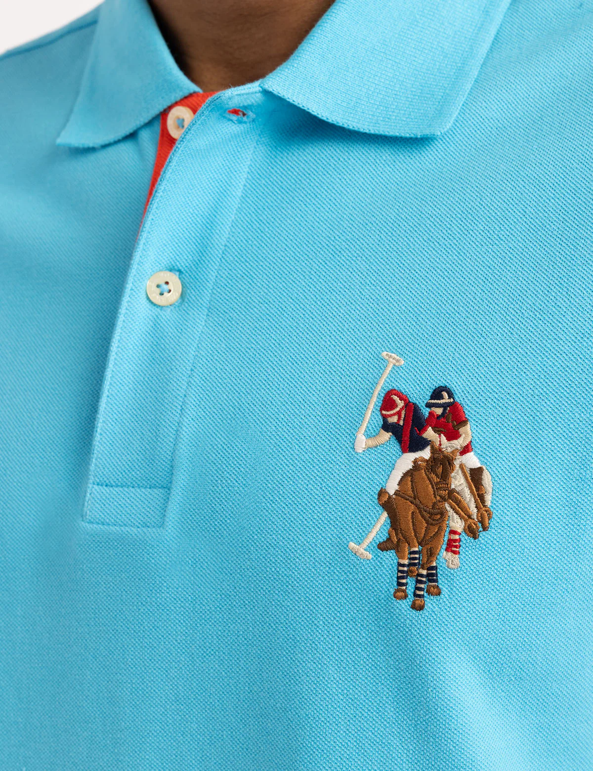 MULTI COLOR BIG LOGO SOLID POLO SHIRT - Image 24