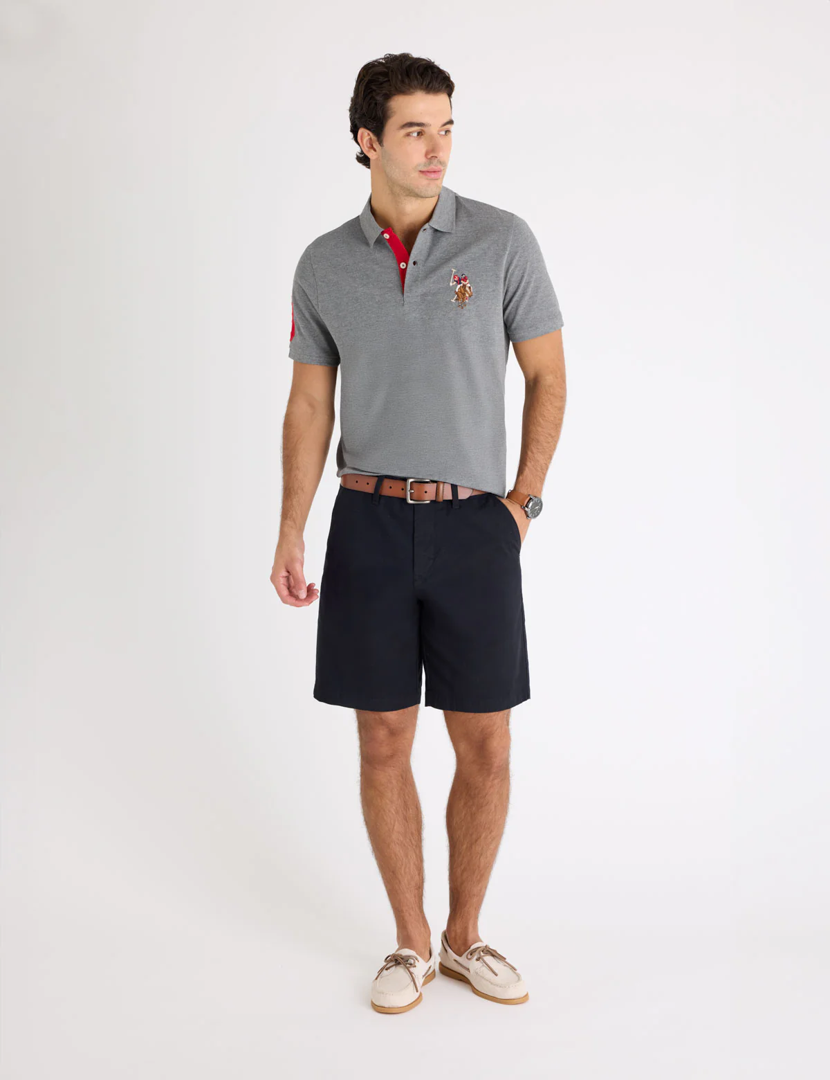 MULTI COLOR BIG LOGO SOLID POLO SHIRT - Image 10