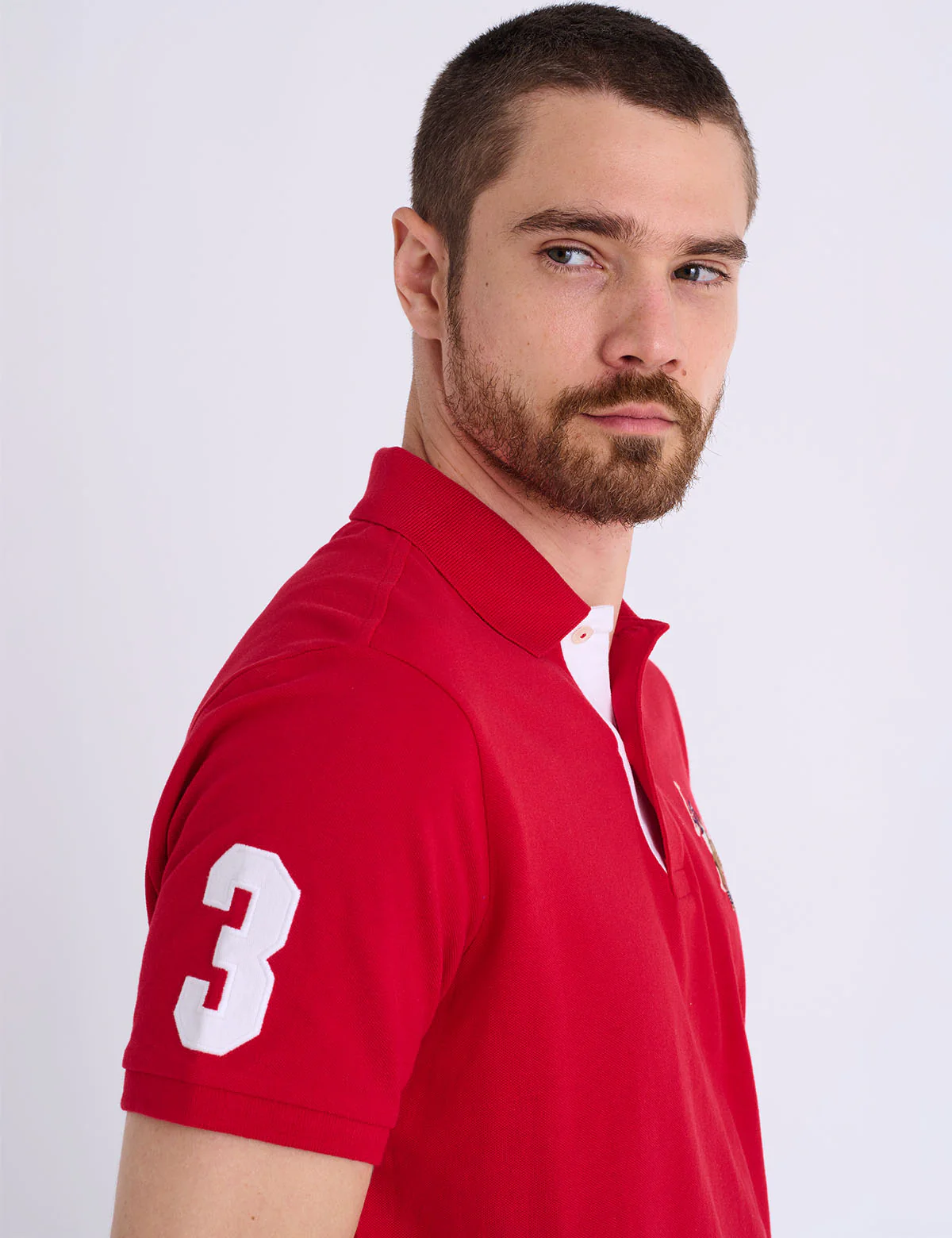 MULTI COLOR BIG LOGO SOLID POLO SHIRT - Image 14
