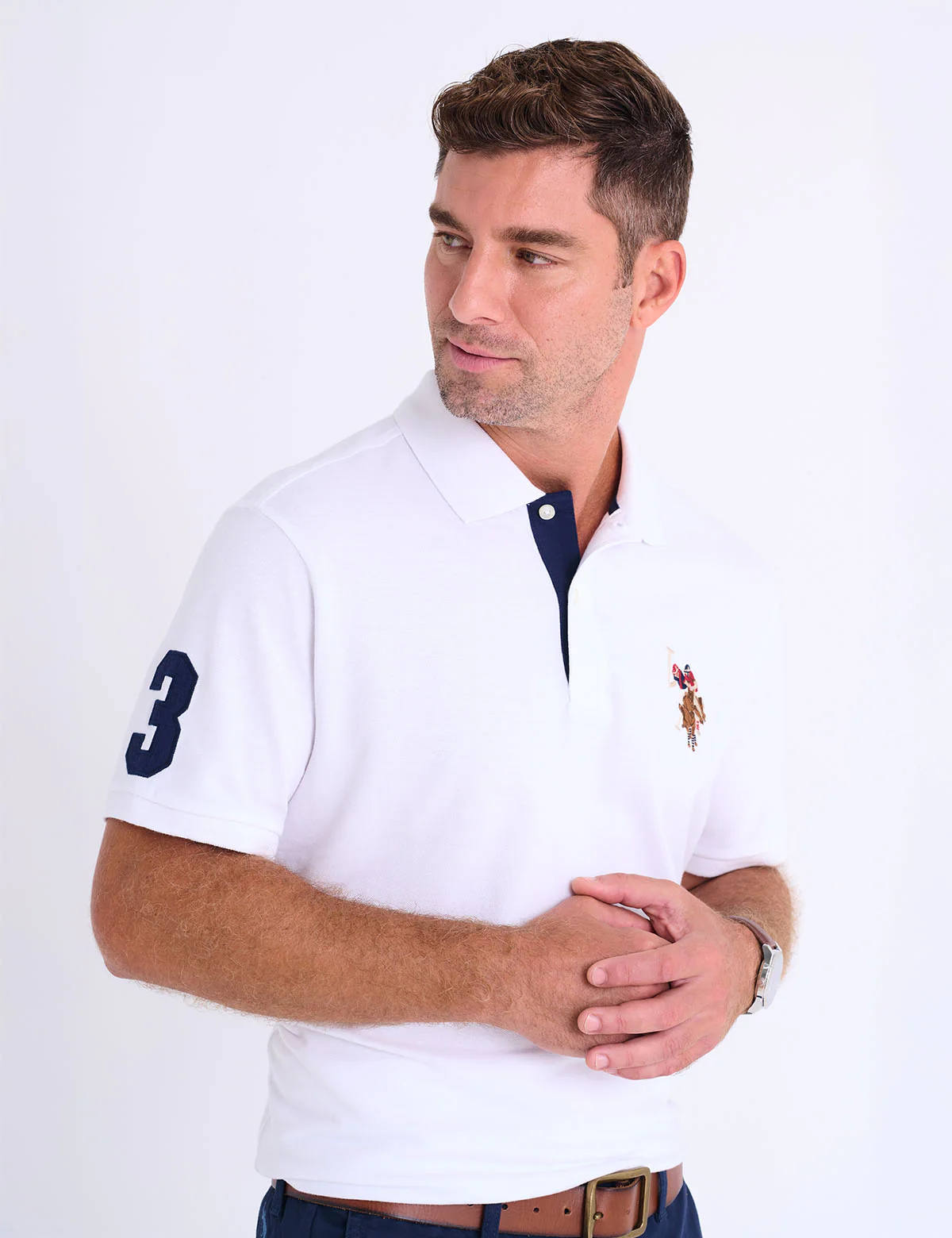 MULTI COLOR BIG LOGO SOLID POLO SHIRT - Image 20