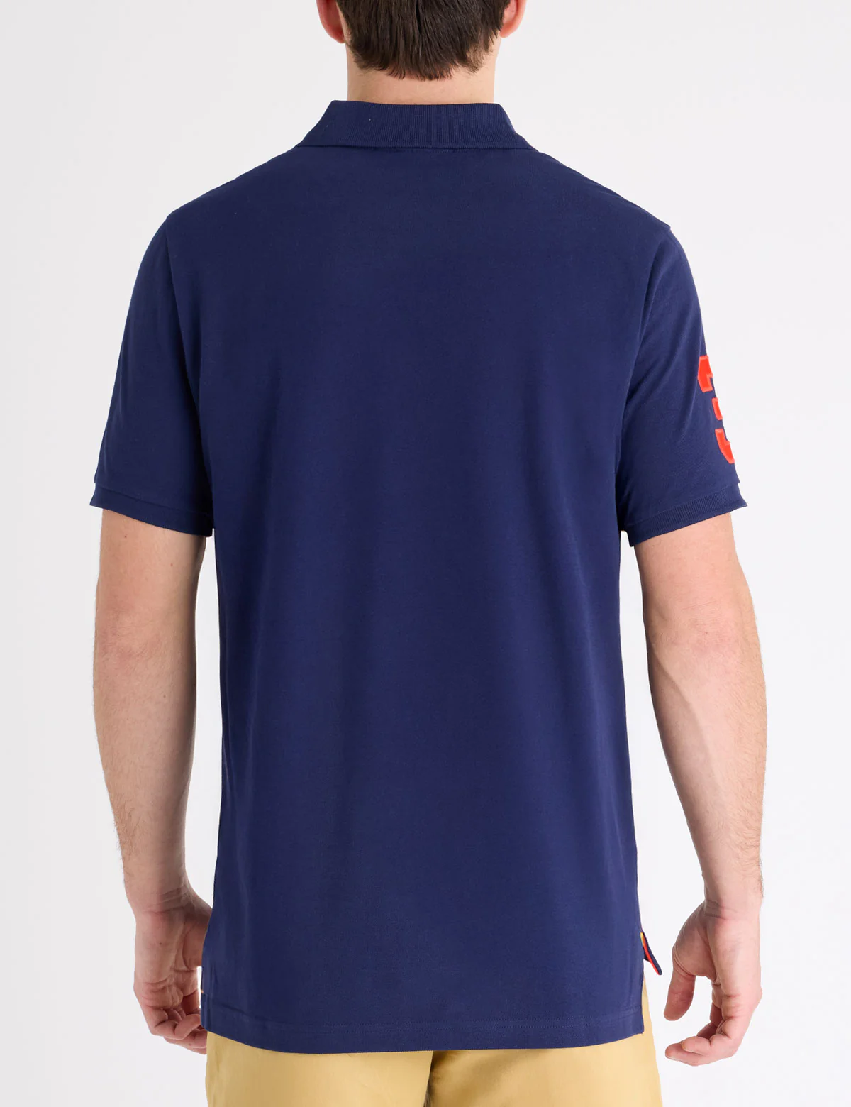 MULTI COLOR BIG LOGO SOLID POLO SHIRT - Image 8