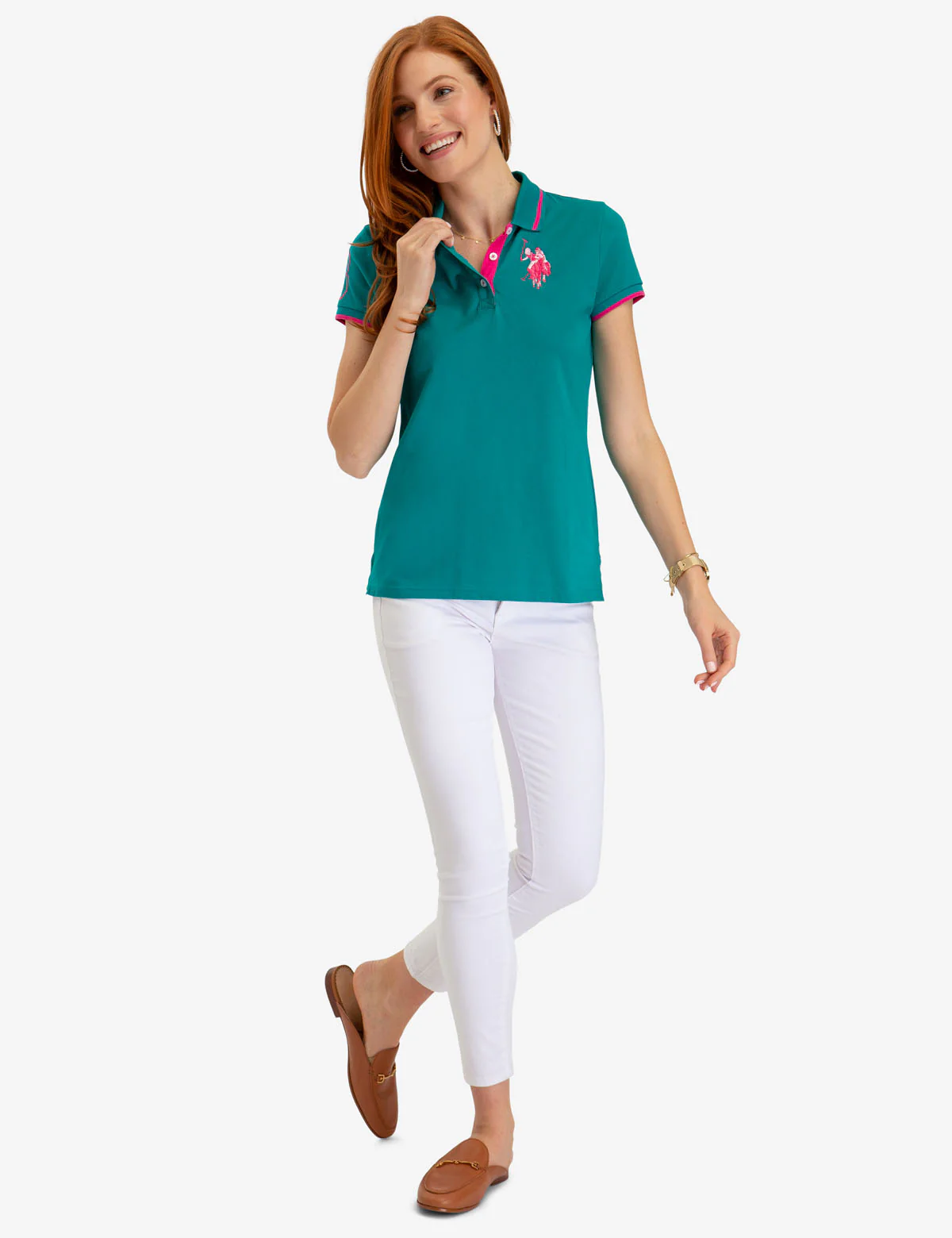 MULTI TONAL BIG LOGO POLO SHIRT - Image 2